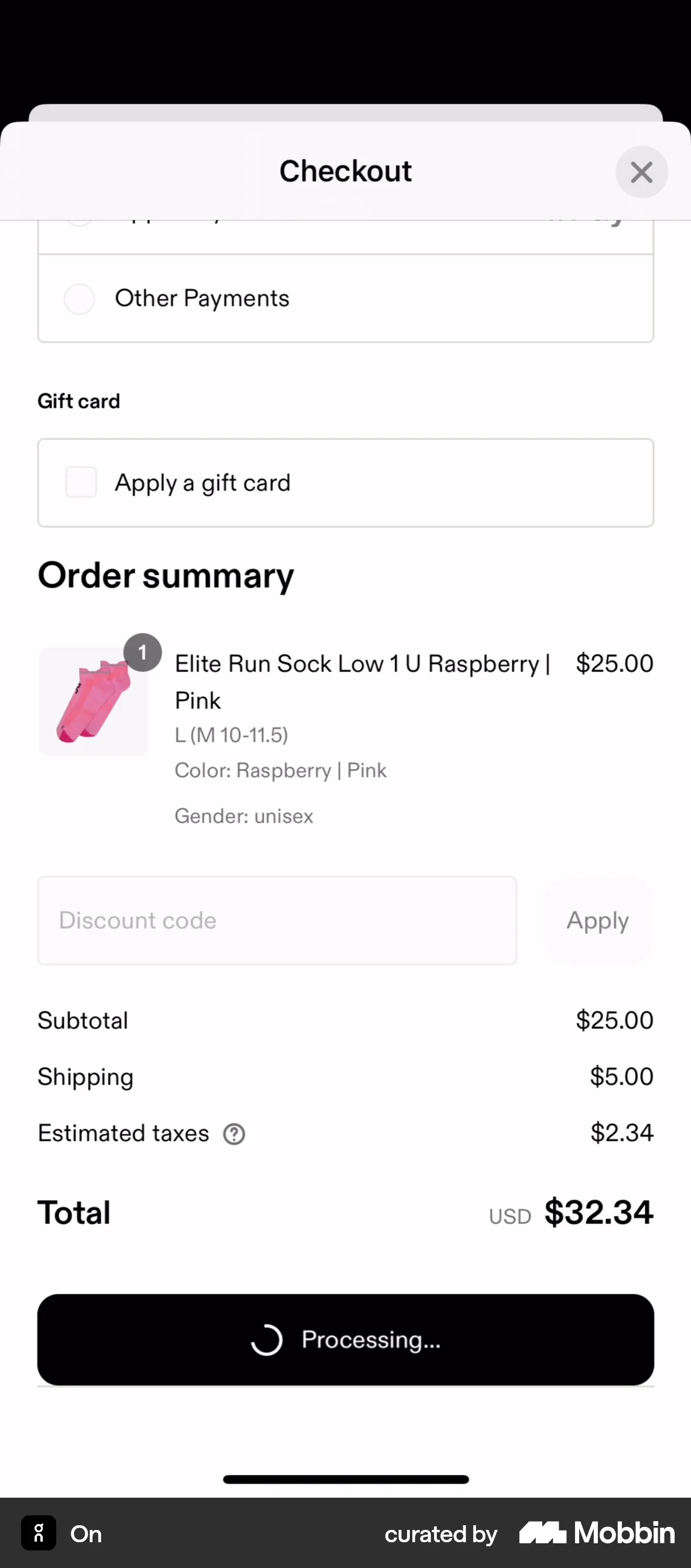 On iOS Loading screen