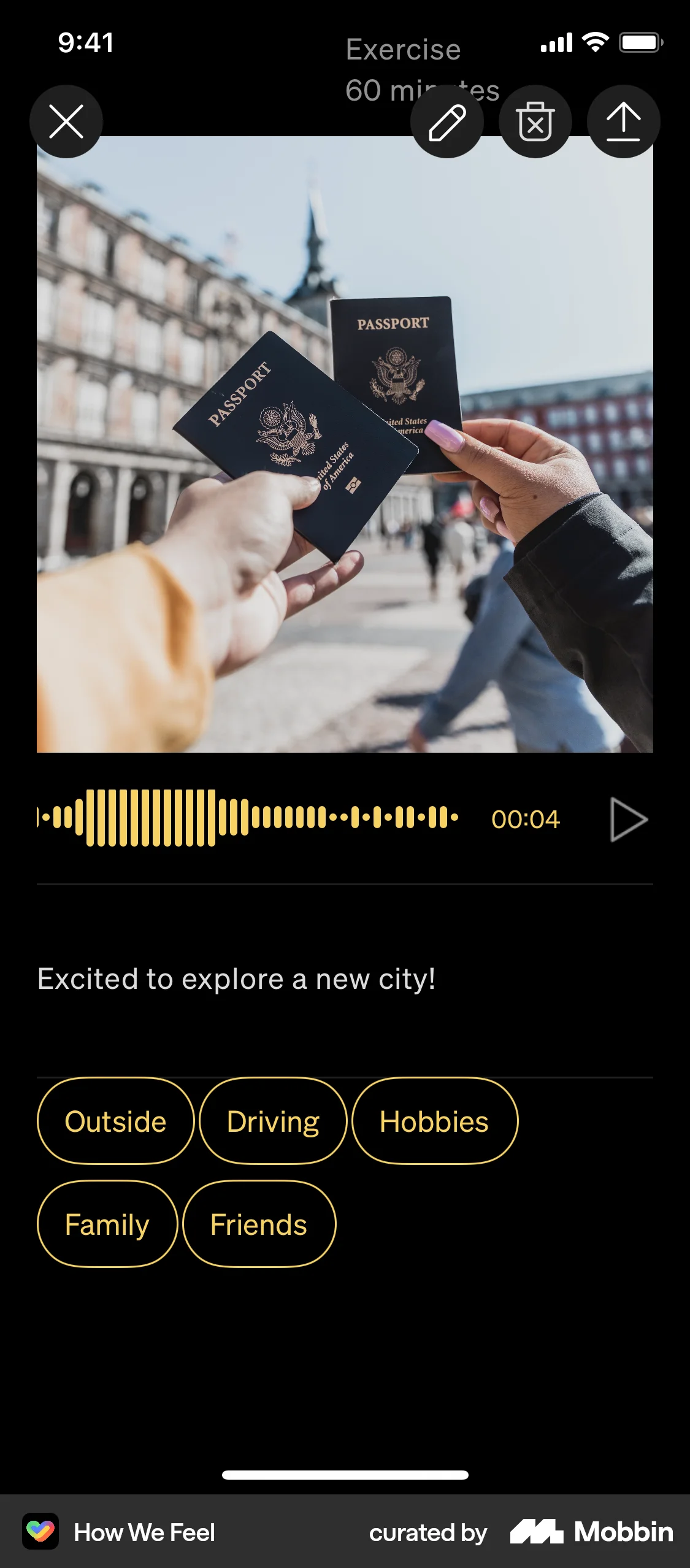 How We Feel iOS Other Content screen