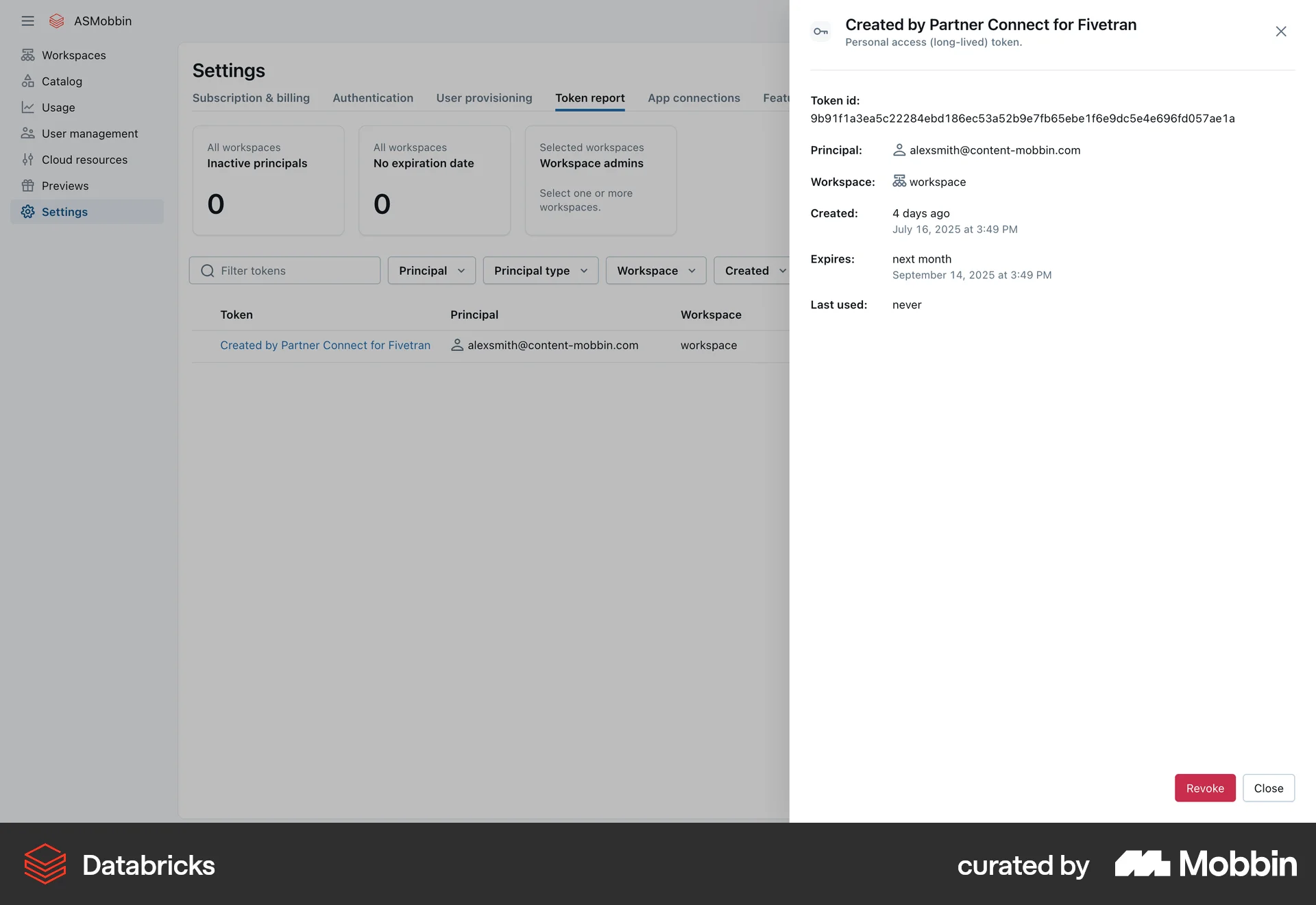 Databricks Web Other Content screen