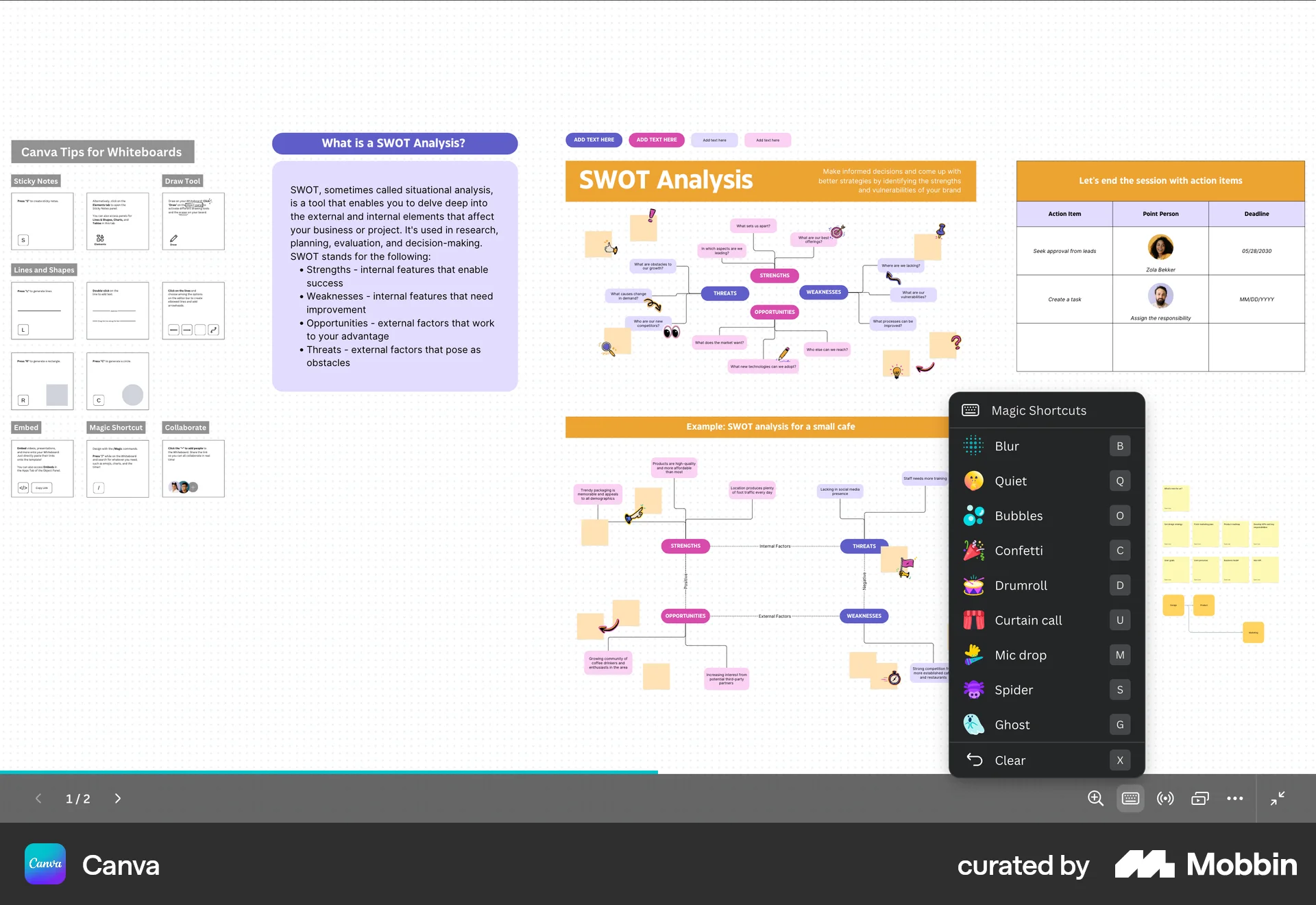 Canva Web screen containing Keyboard Key UI element