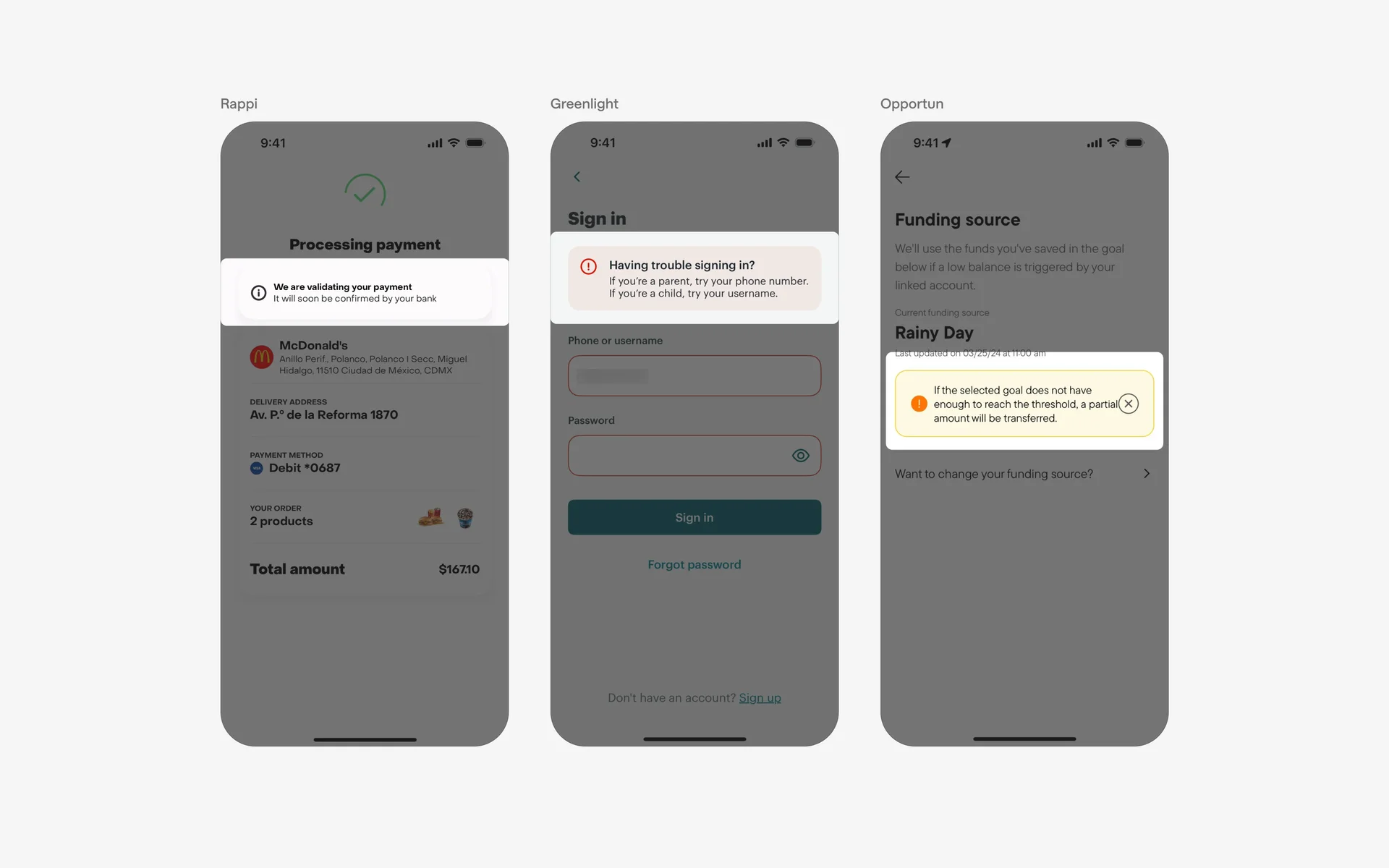 Banner Message Banner UI Design: Best practices, Design variants & Examples | Mobbin