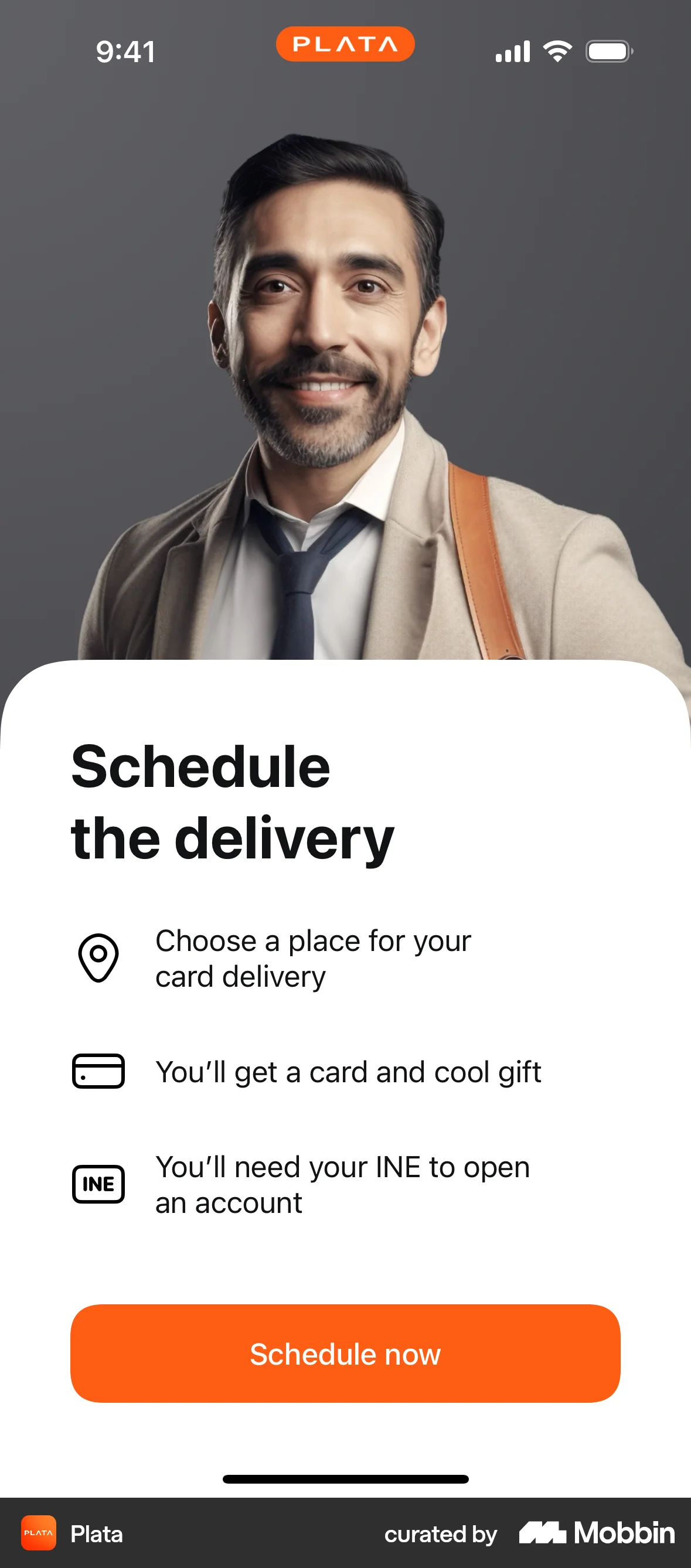 Plata Card iOS screen containing Photo UI element