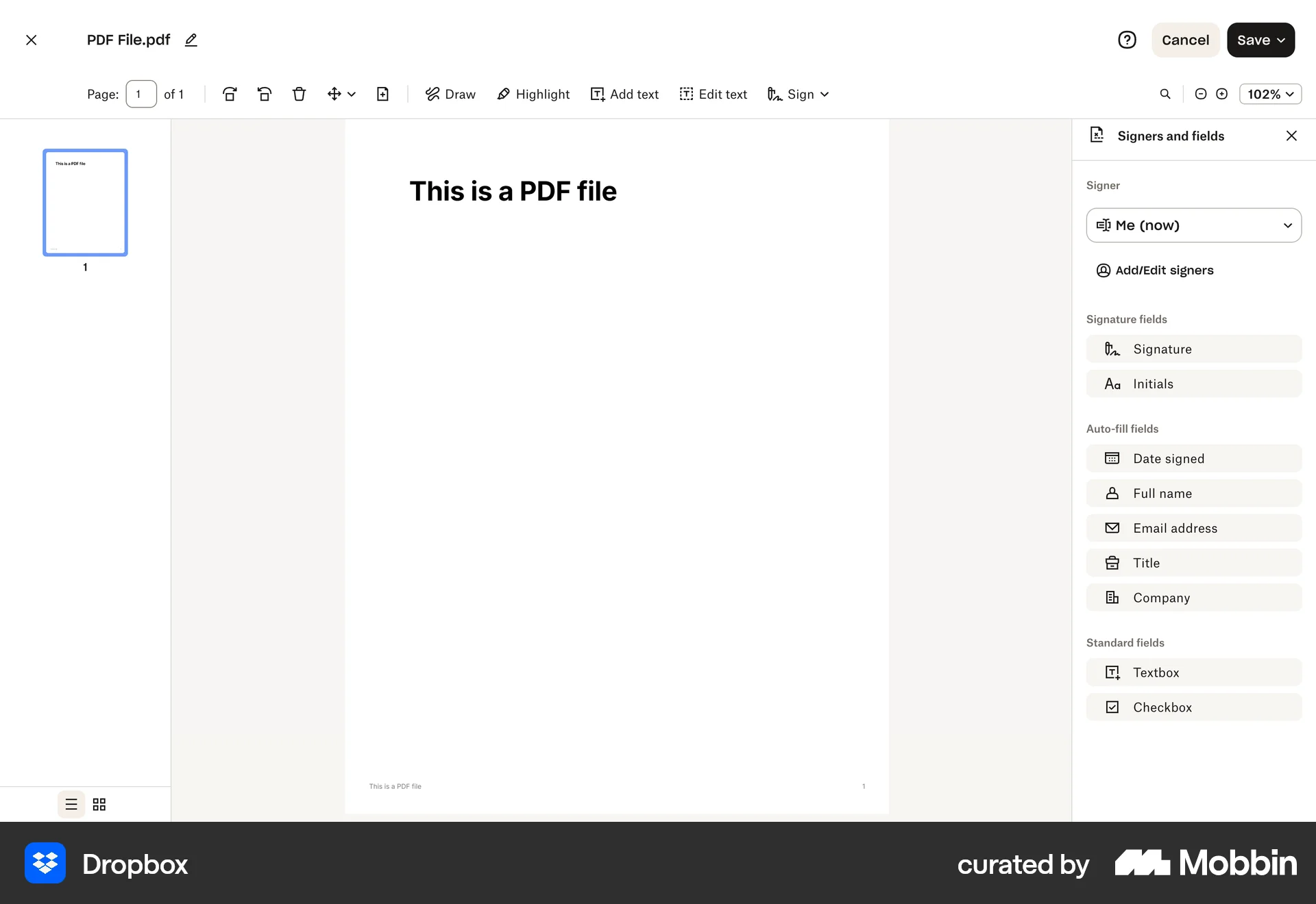 Dropbox Web Internal Tool screen