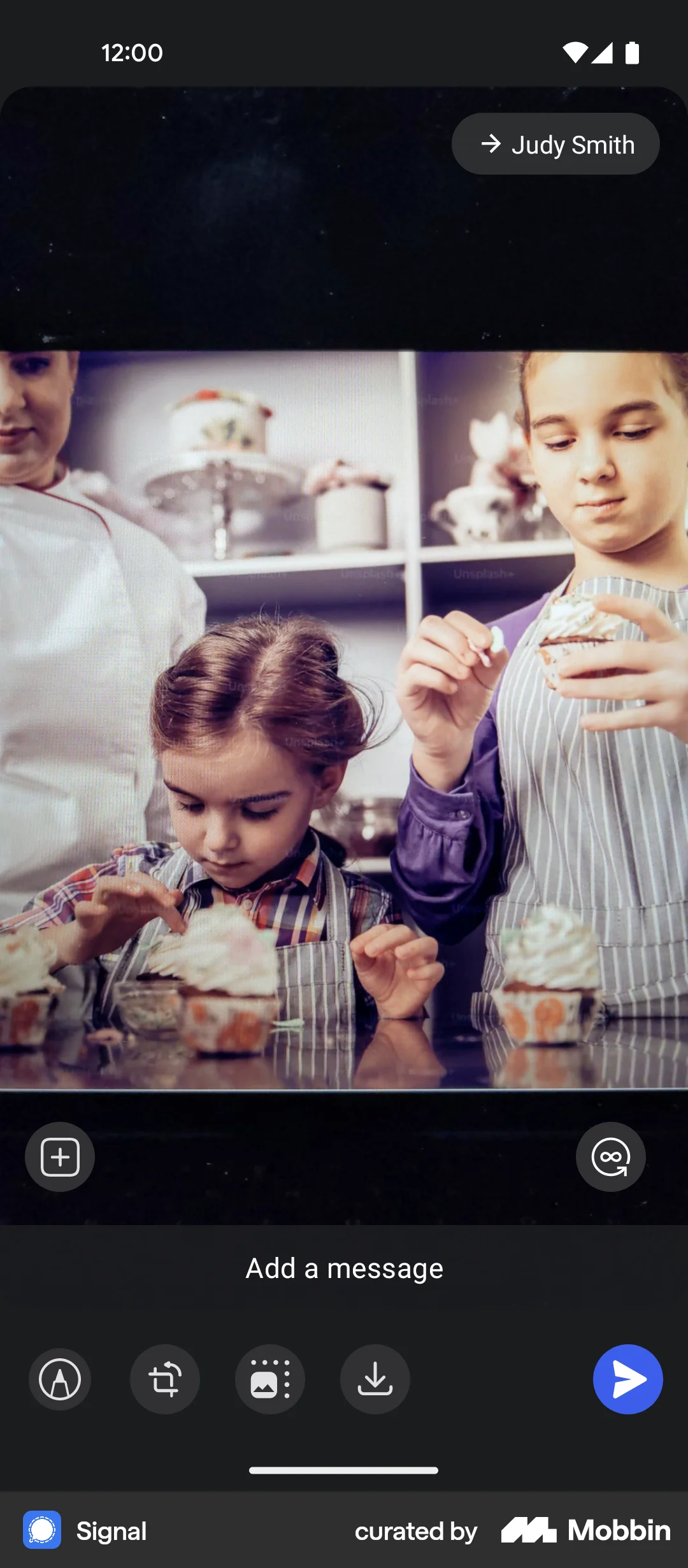 Signal Android Media Editor screen