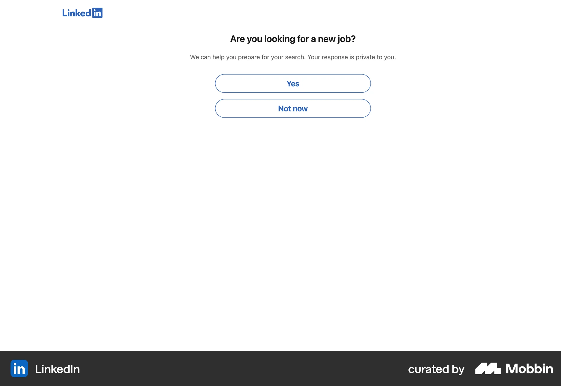 LinkedIn Web Jobs & Recruitment App screen