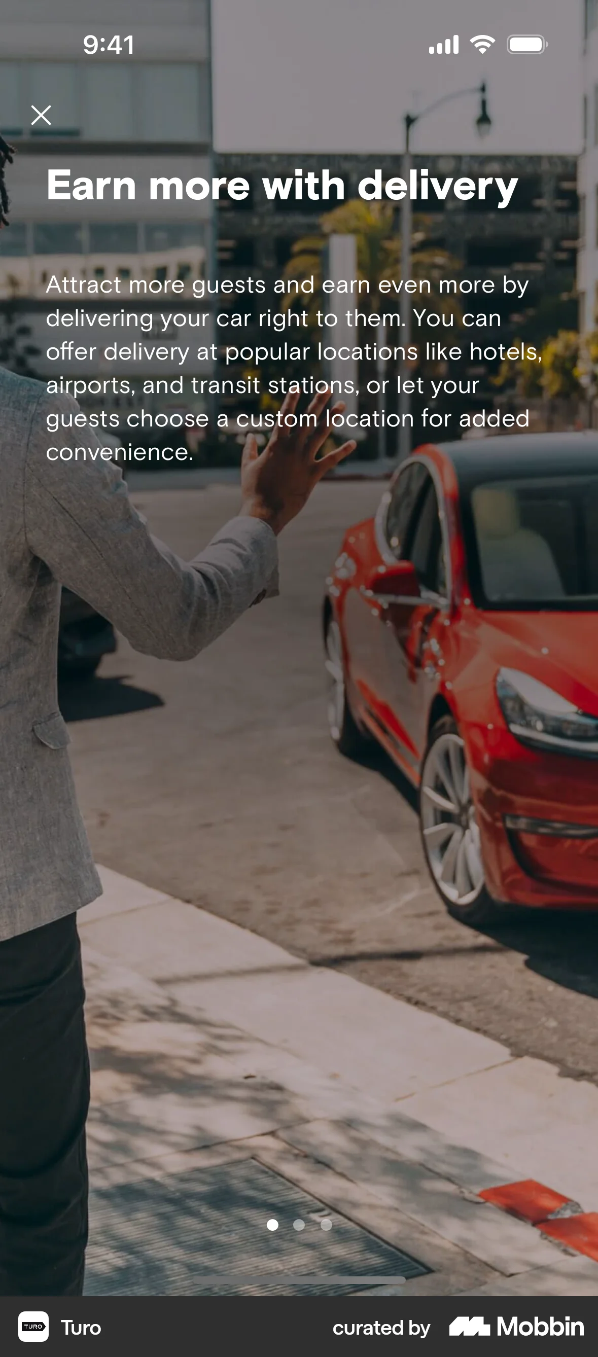 Turo iOS Feature Info screen