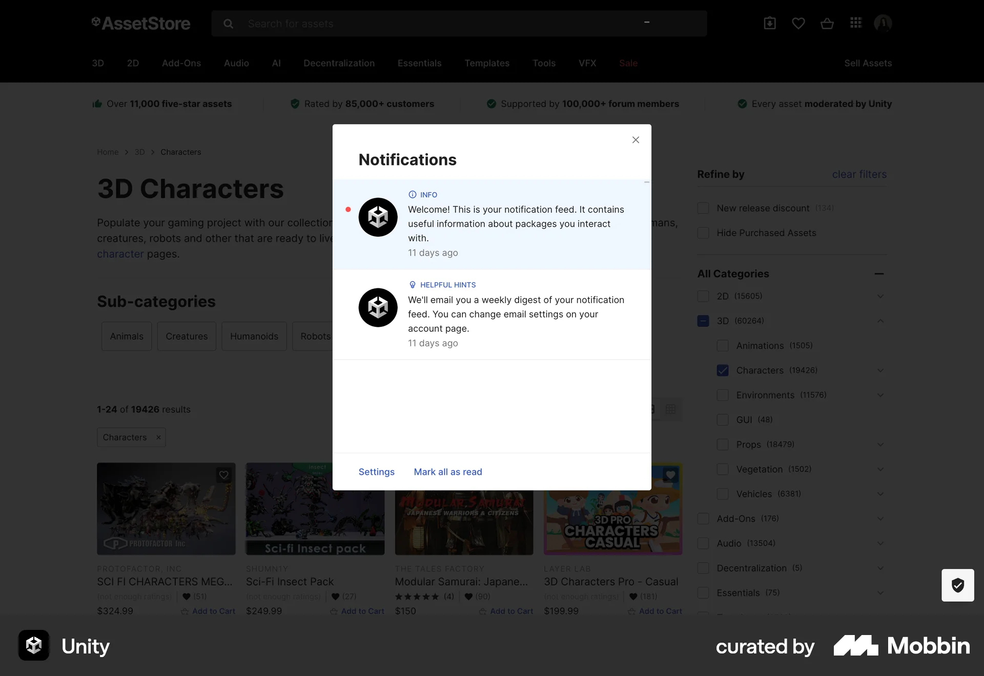 Unity Web screen containing Status Dot UI element
