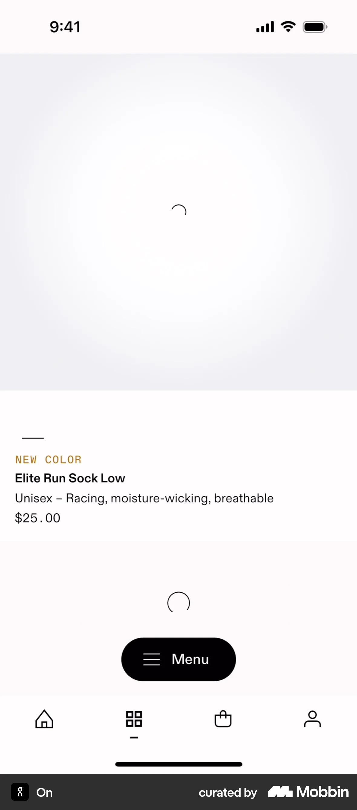 On iOS Loading screen