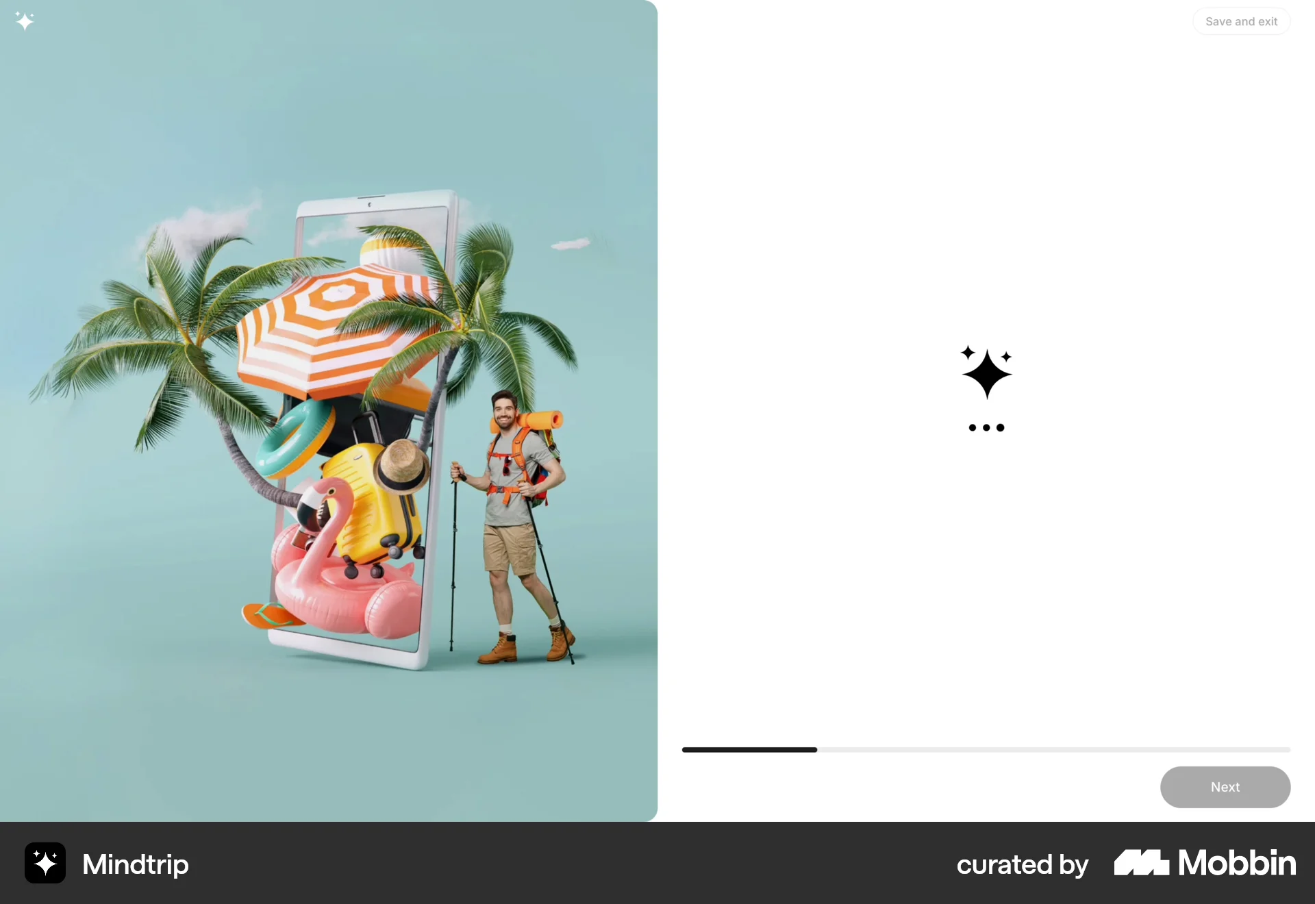 Mindtrip Web Loading screen