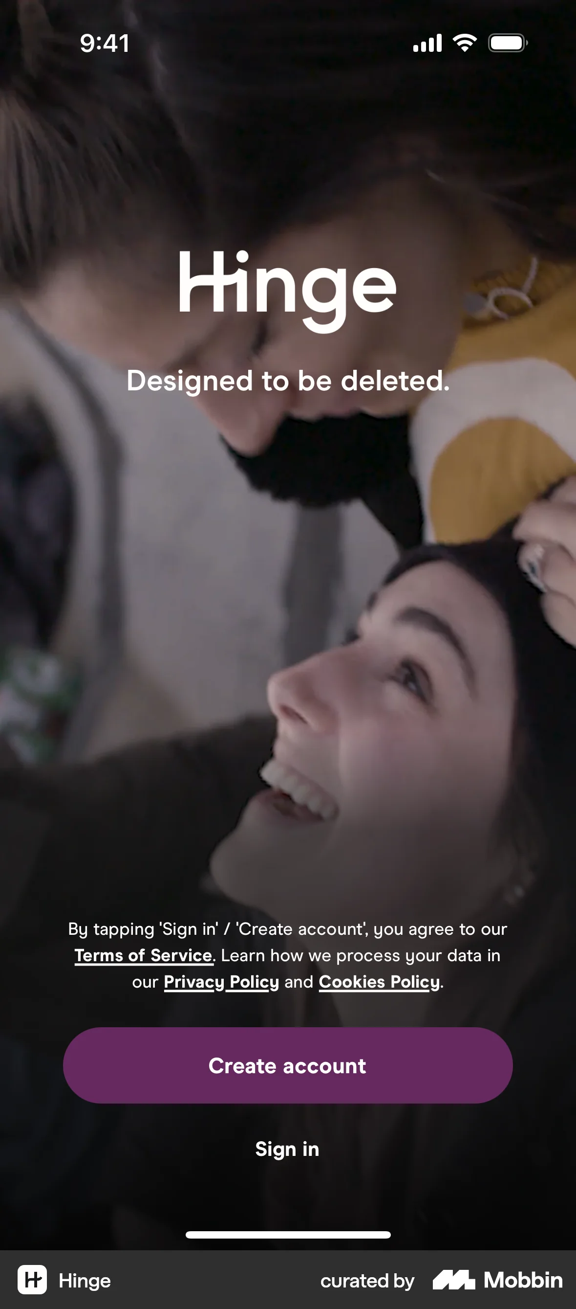 Hinge Notification Screen Hinge iOS Welcome screen | Mobbin