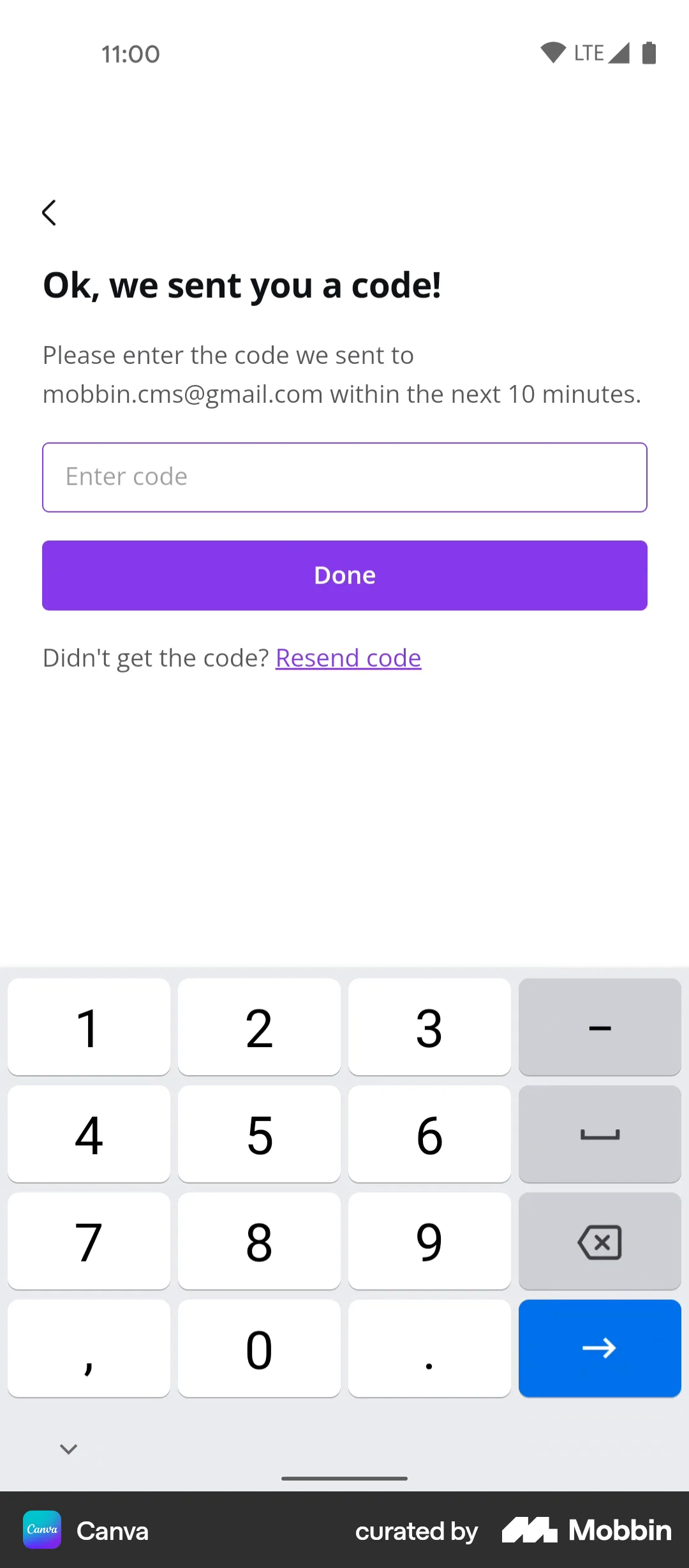 Canva Android Photo & Video App screen