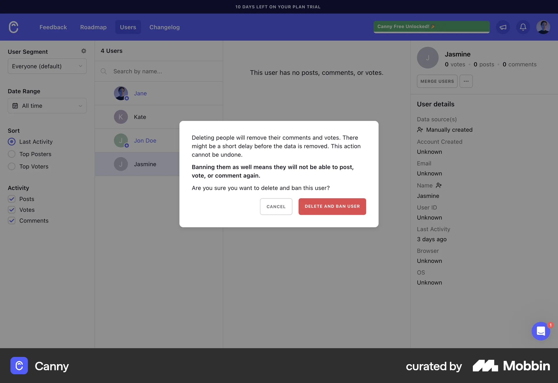 Canny Web Ban & Block screen