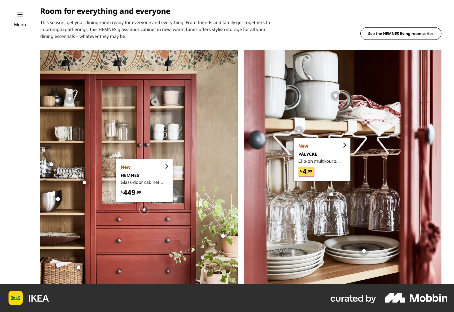 IKEA Web Promotions & Rewards screen