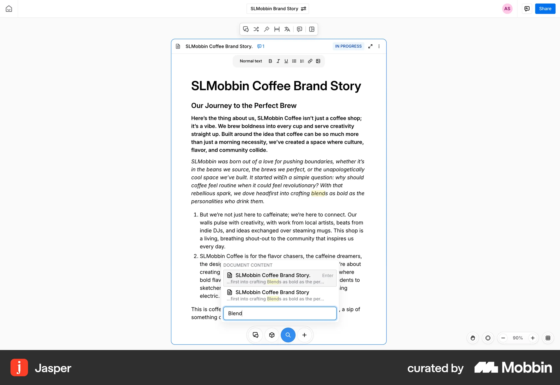 Jasper Web screen containing Combobox UI element