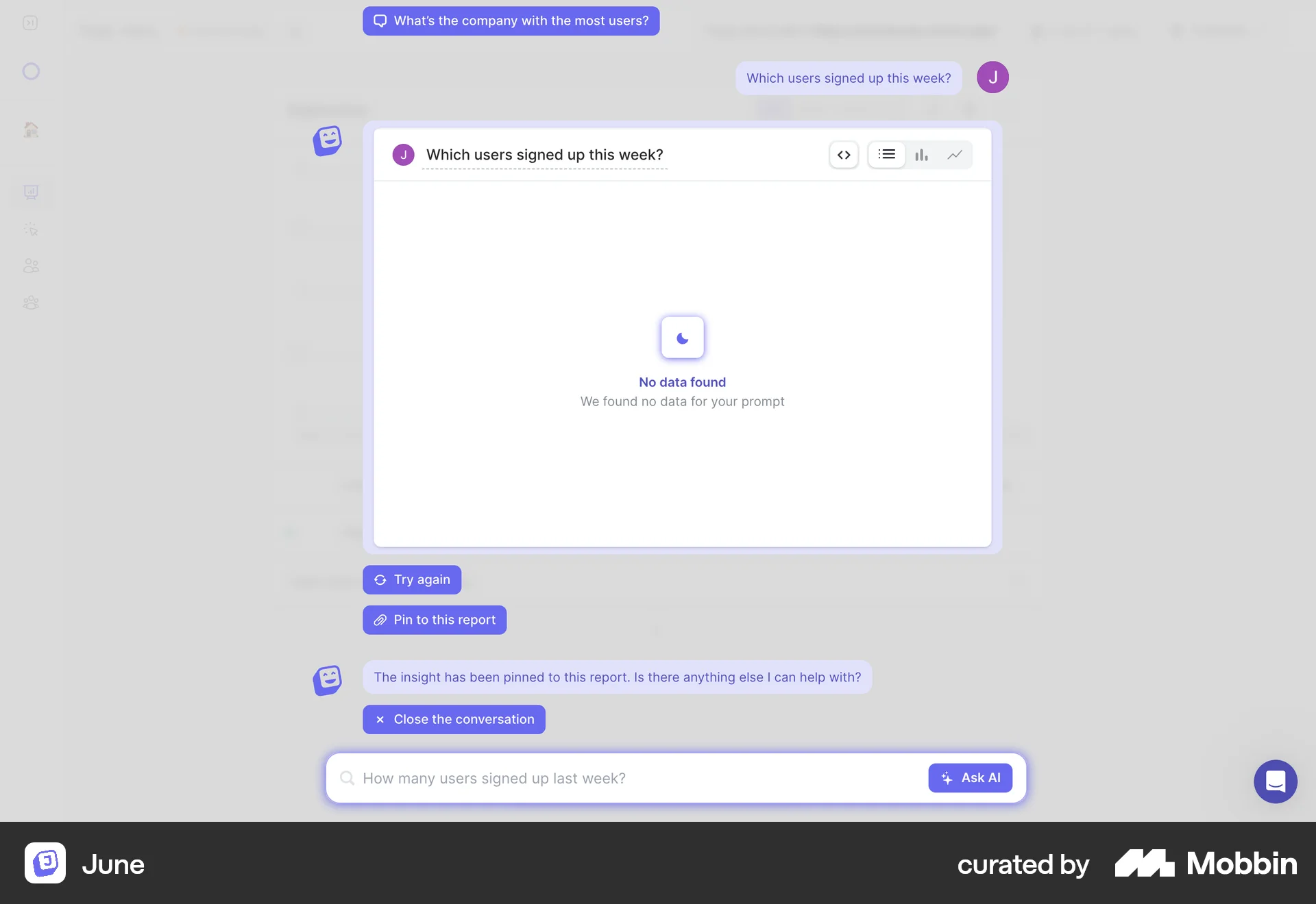 June Web Favorite & Pin screen