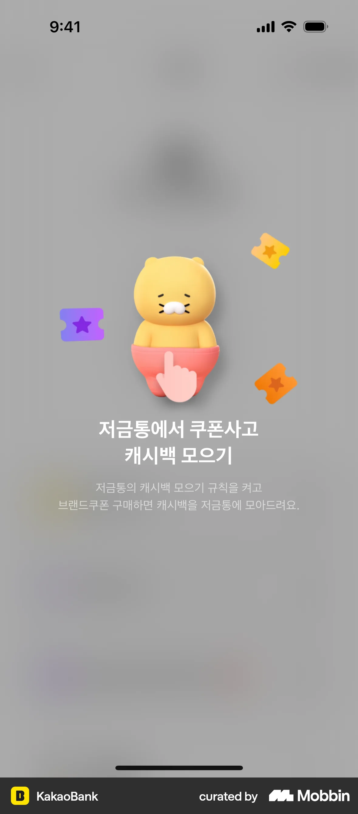 KakaoBank iOS Feature Info screen