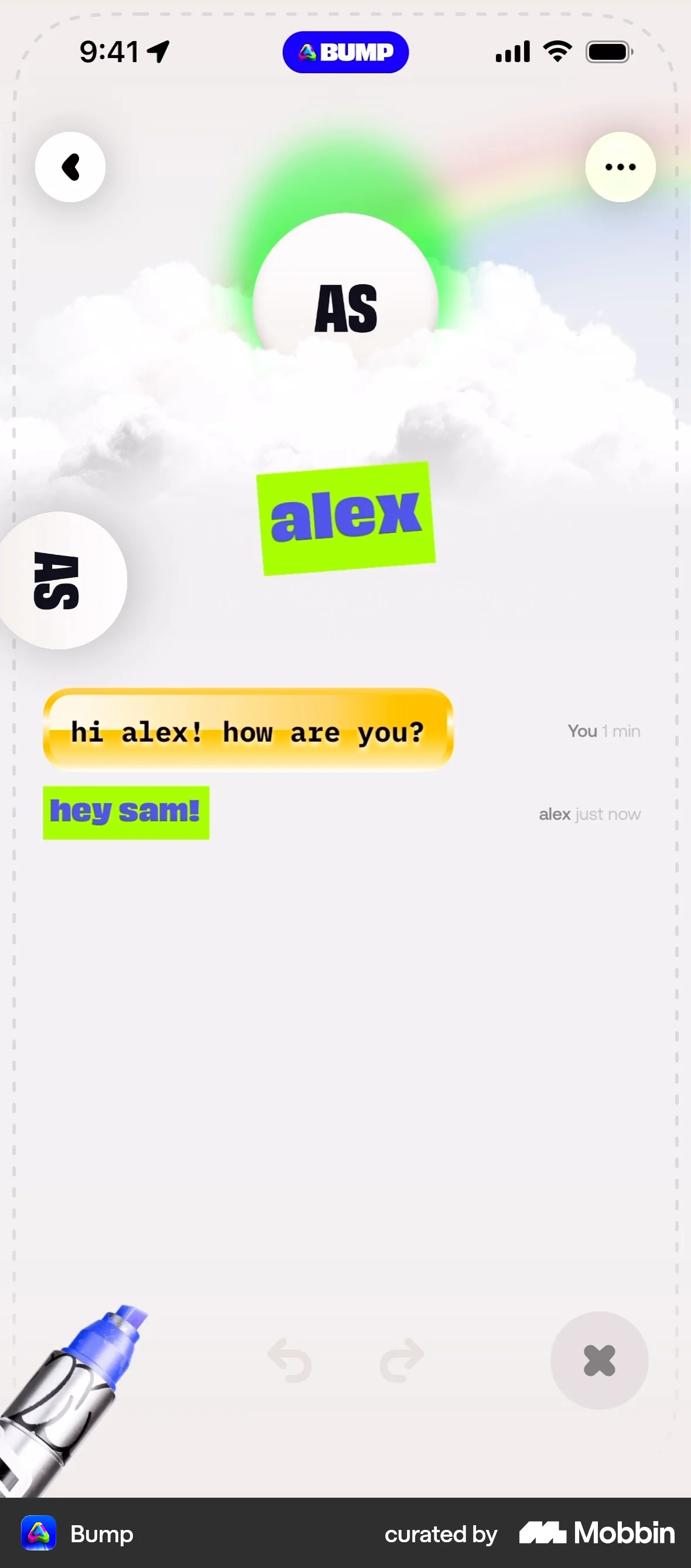 Bump iOS Chat Detail screen