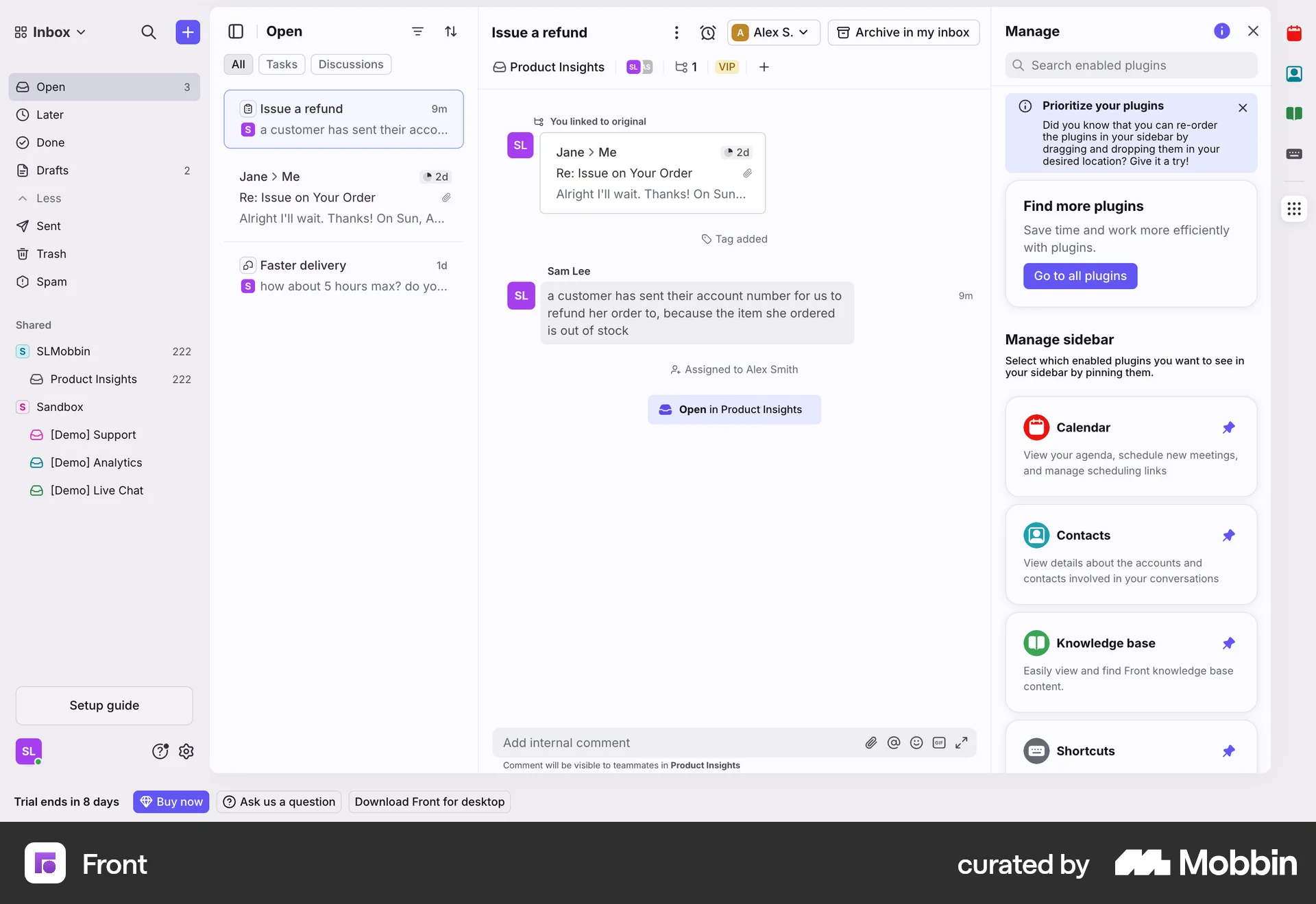 Front Web screen containing Search Bar UI element