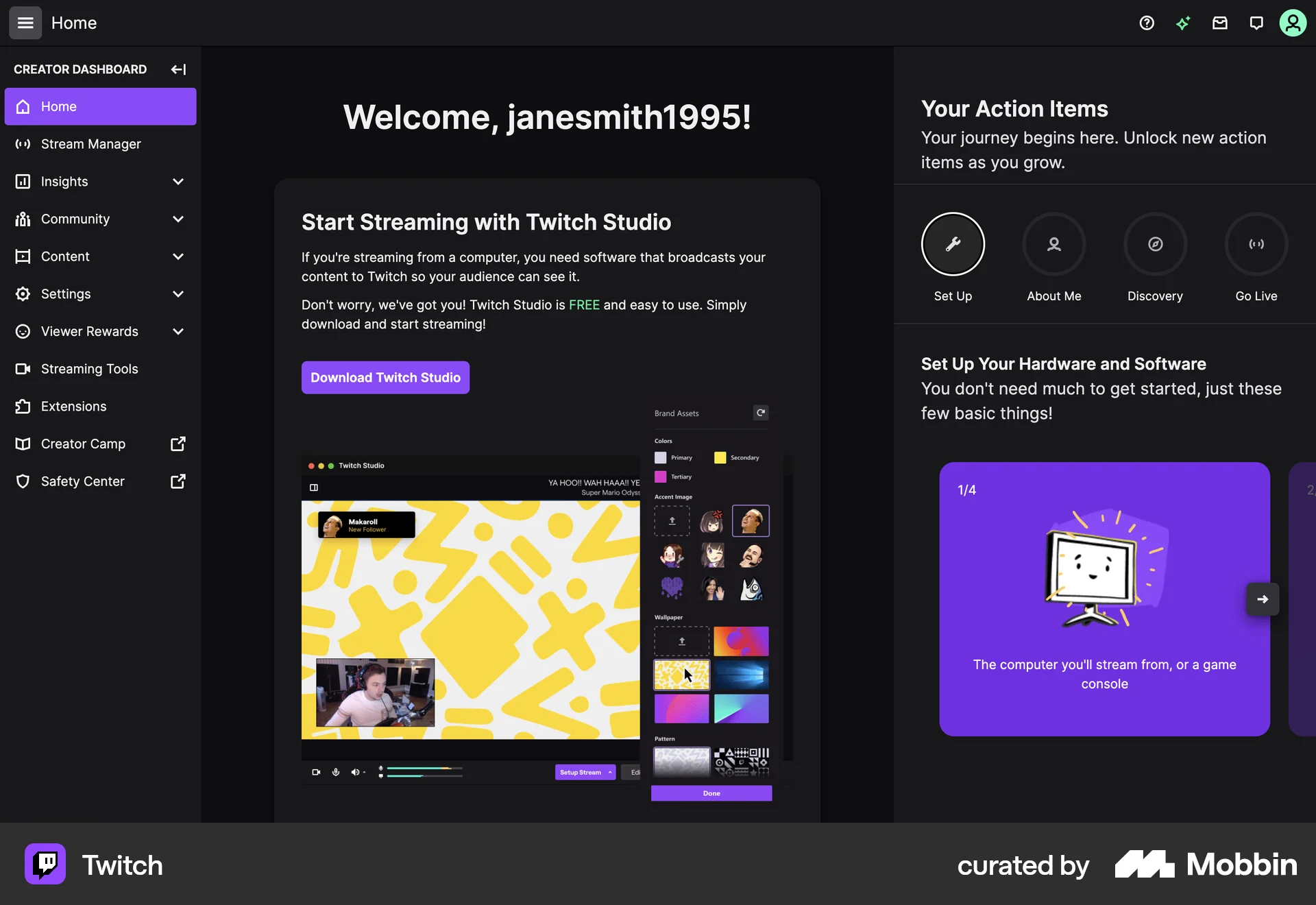 Twitch Web Internal Tool screen