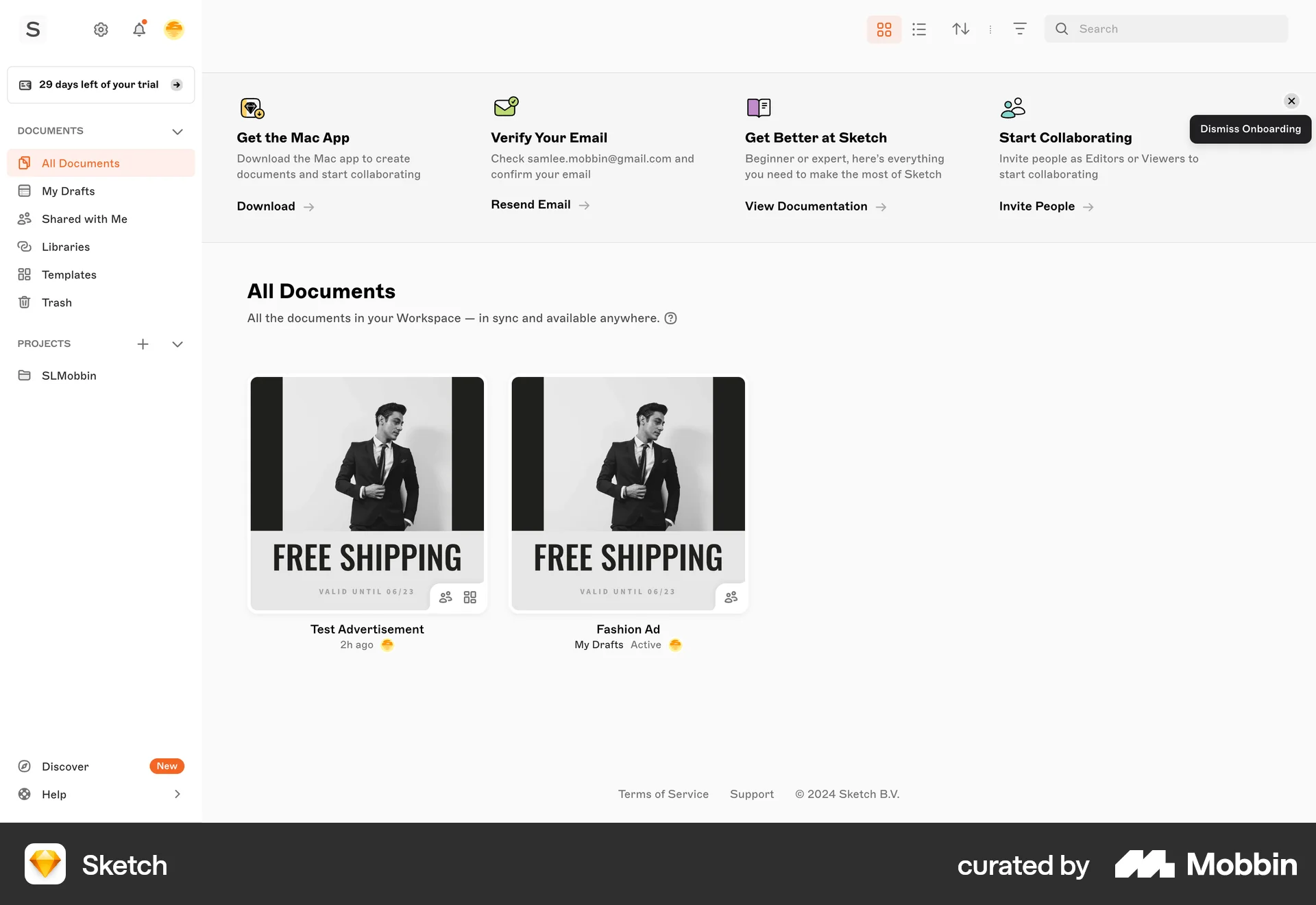Sketch Web screen containing Tooltip UI element