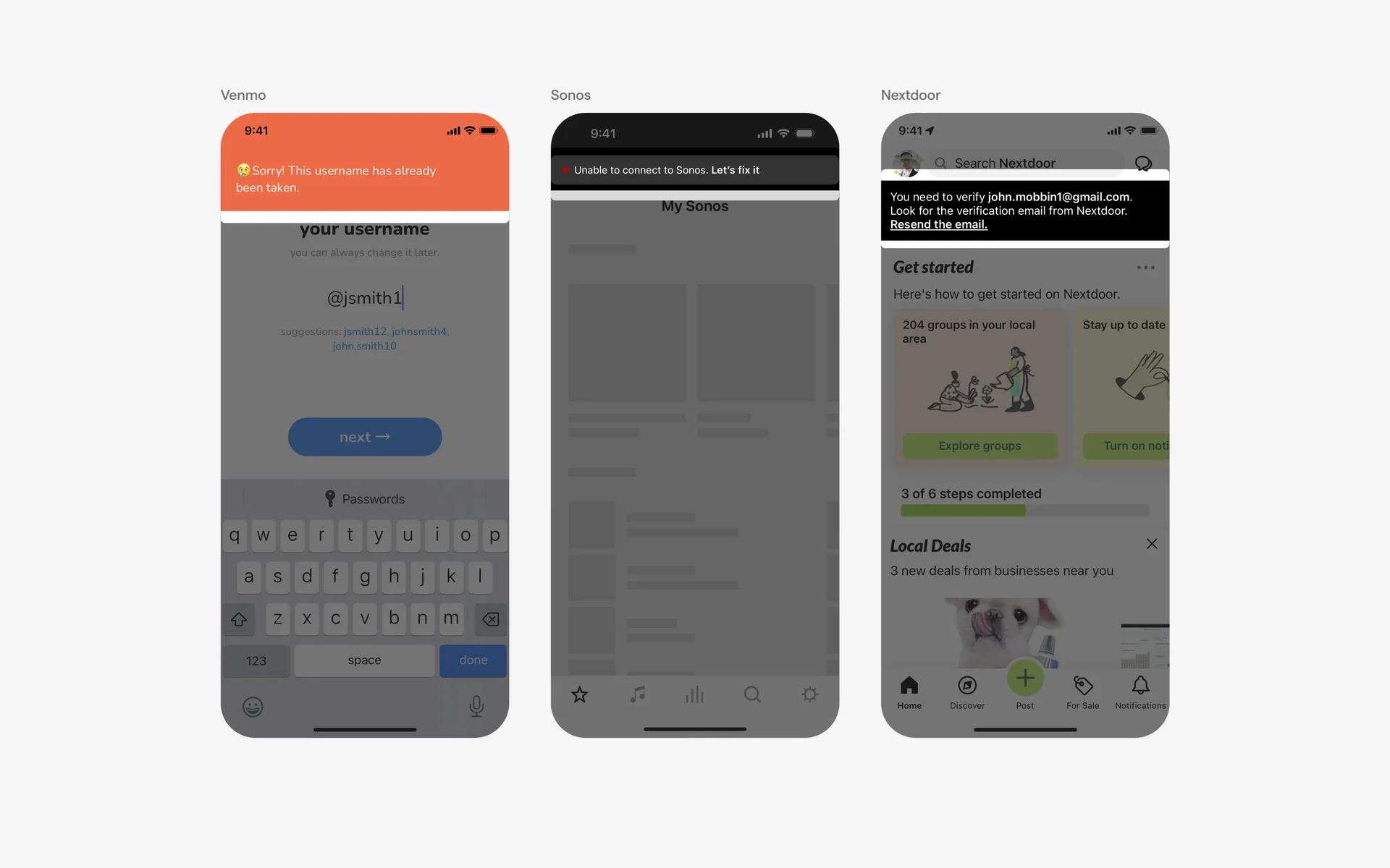 Toast Screen Example Toast UI Design: Best practices, Design variants & Examples | Mobbin