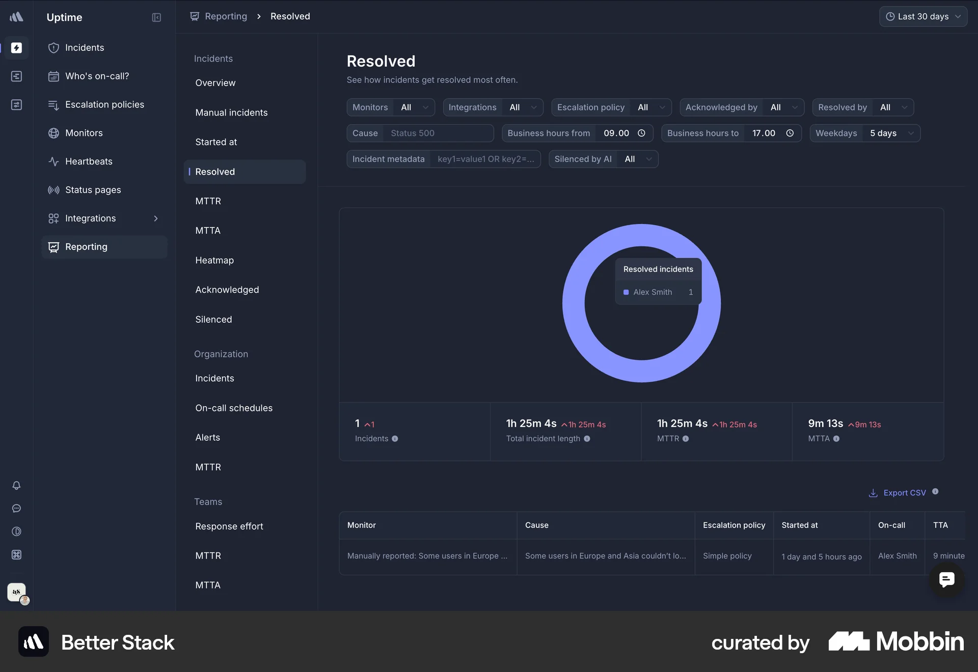 Better Stack Web screen