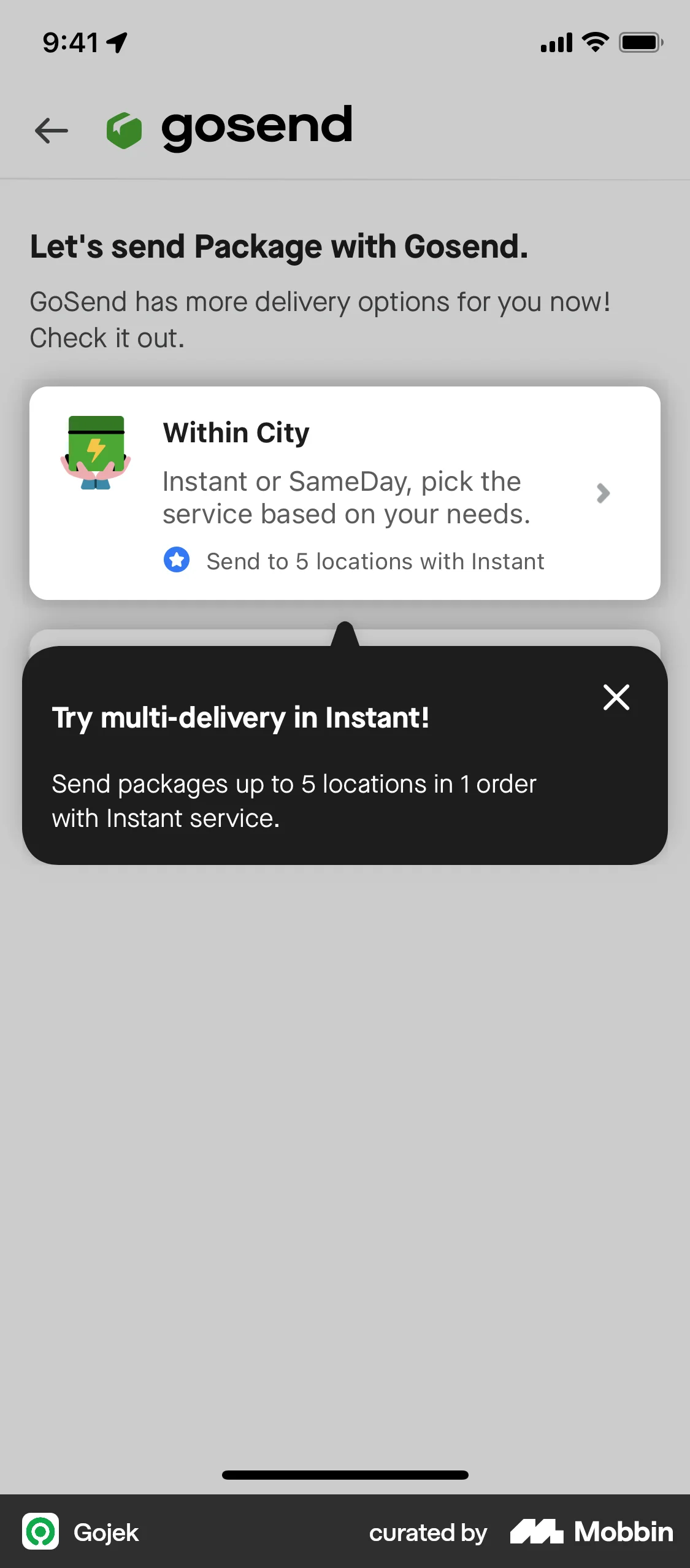 Gojek iOS Guided Tour & Tutorial screen