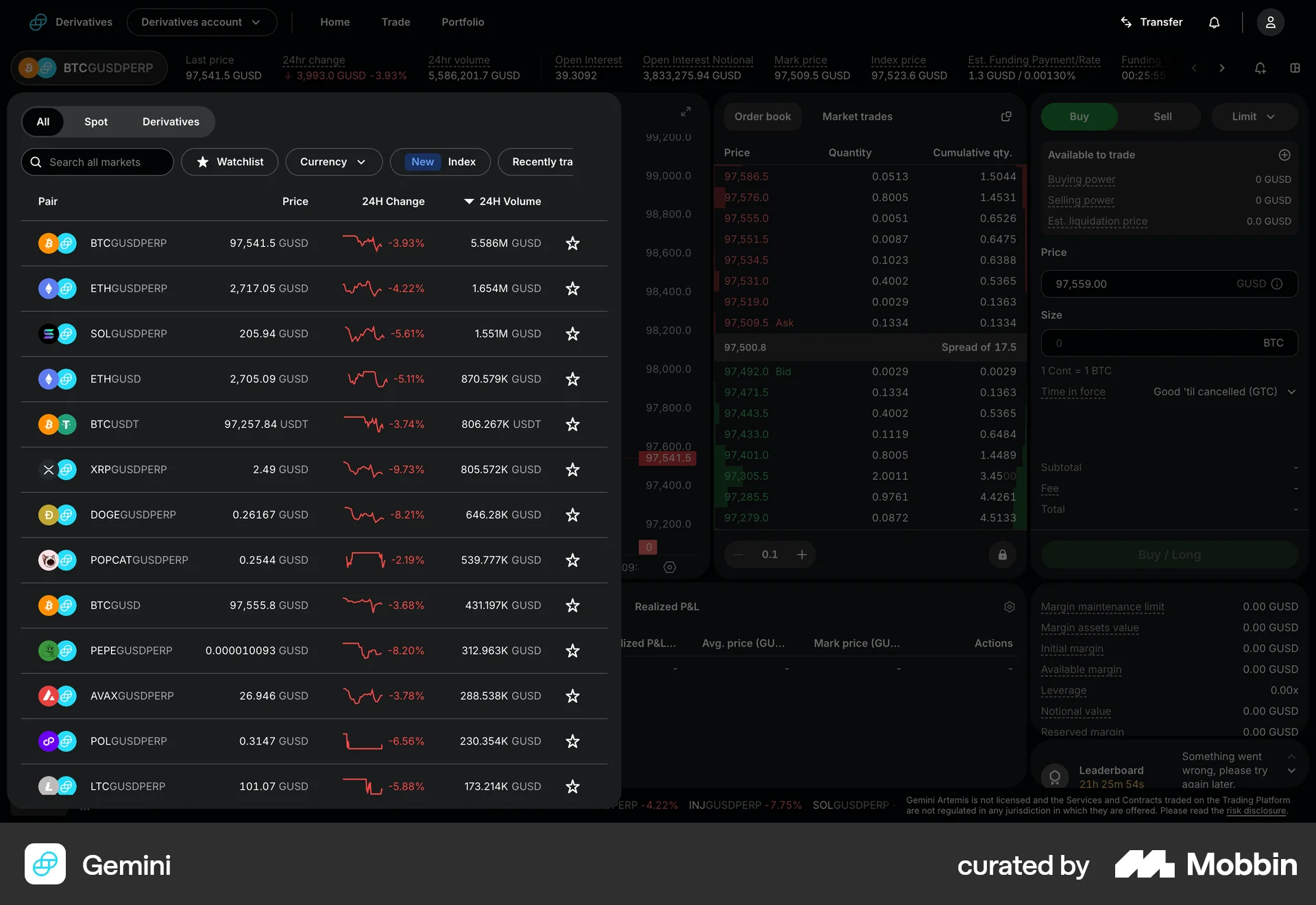 Gemini Web Shop & Storefront screen