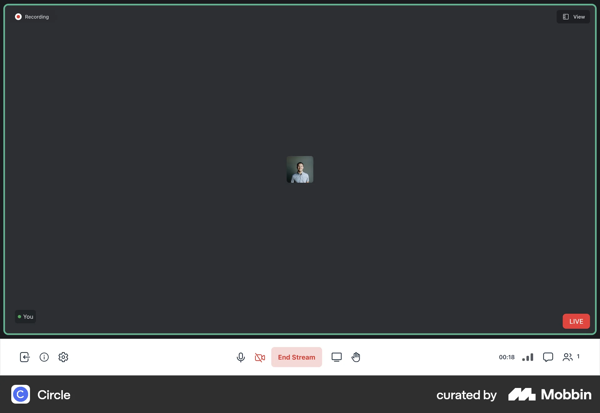 Circle Web Audio & Video Recorder screen
