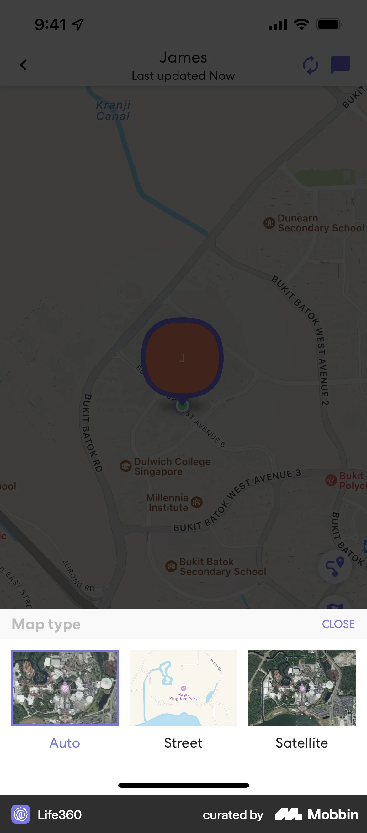 Life360 iOS Filters & Stickers screen