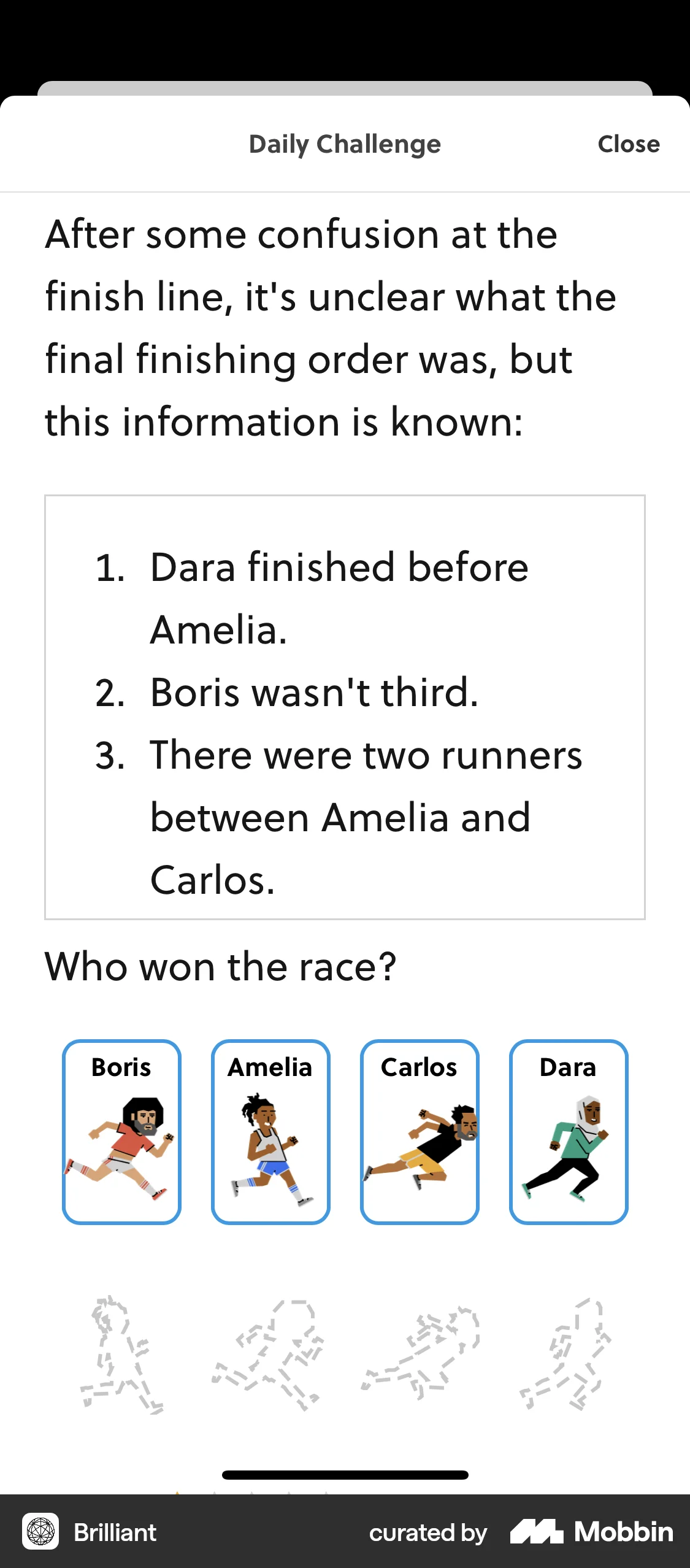 Brilliant iOS Game UI screen
