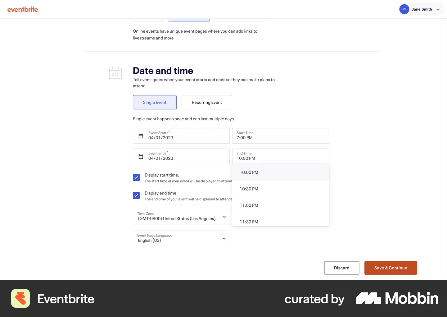 Time Selector UI Design Examples for Web Apps