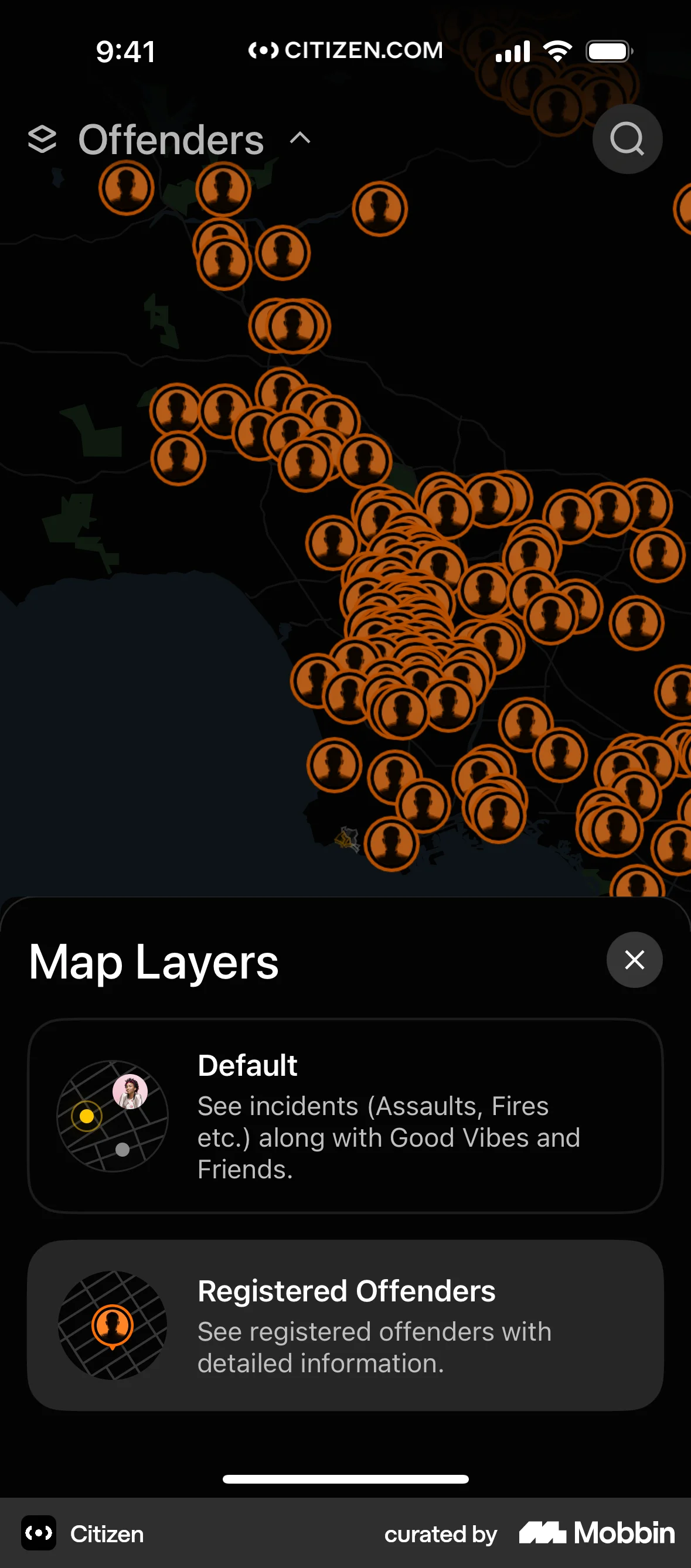 Citizen iOS Settings & Preferences screen