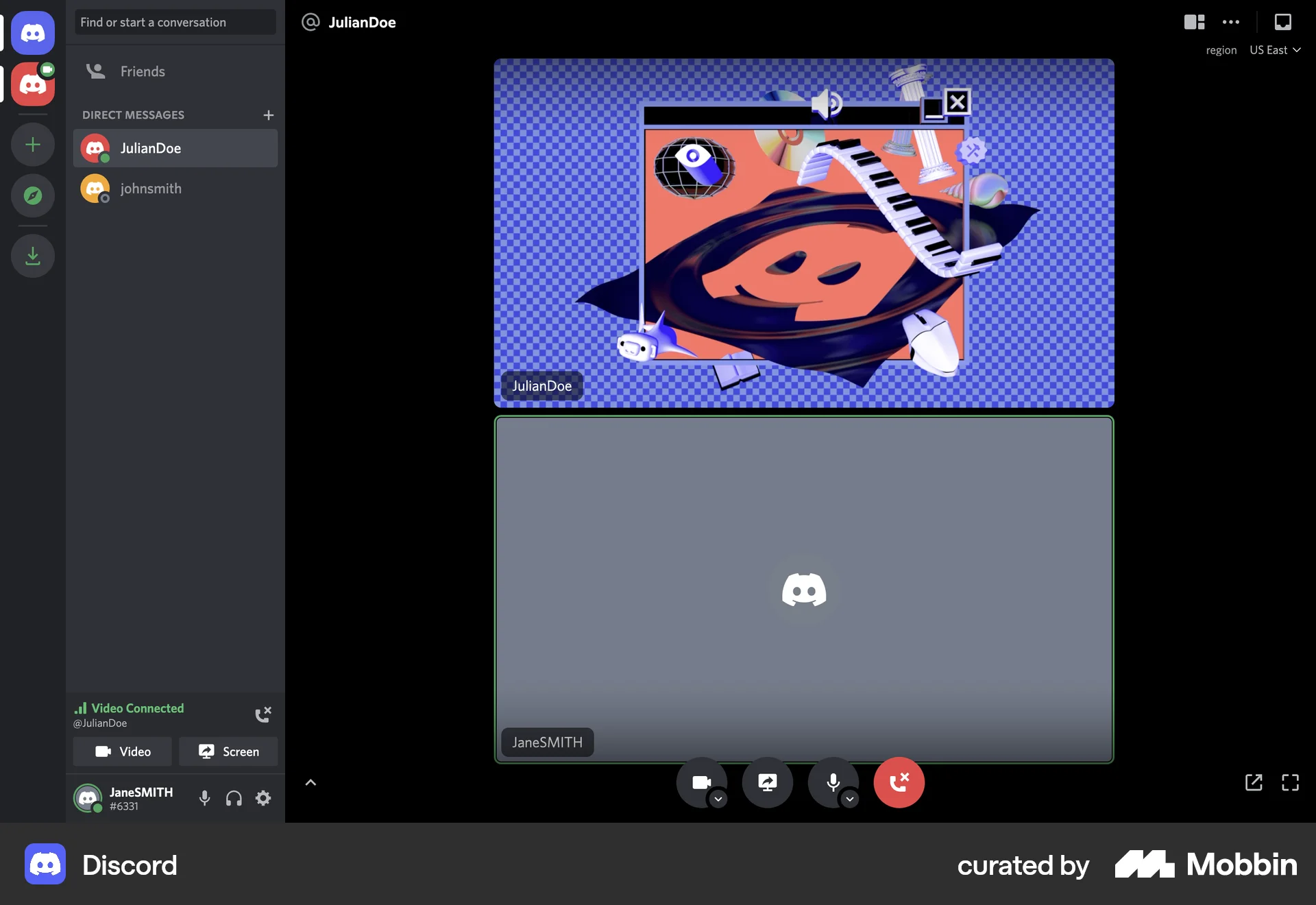 Discord Web Call screen