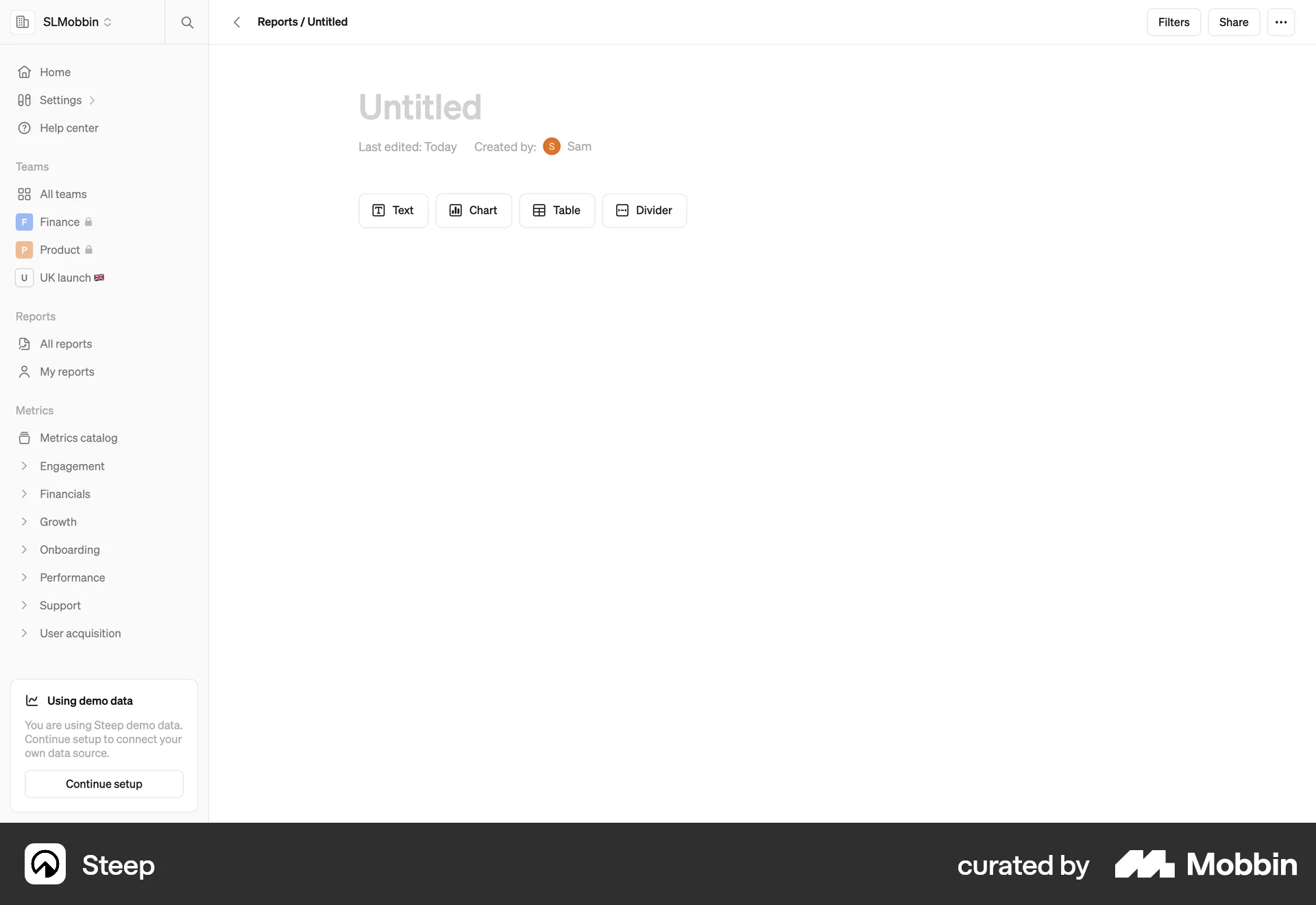 Steep Web Note Detail screen