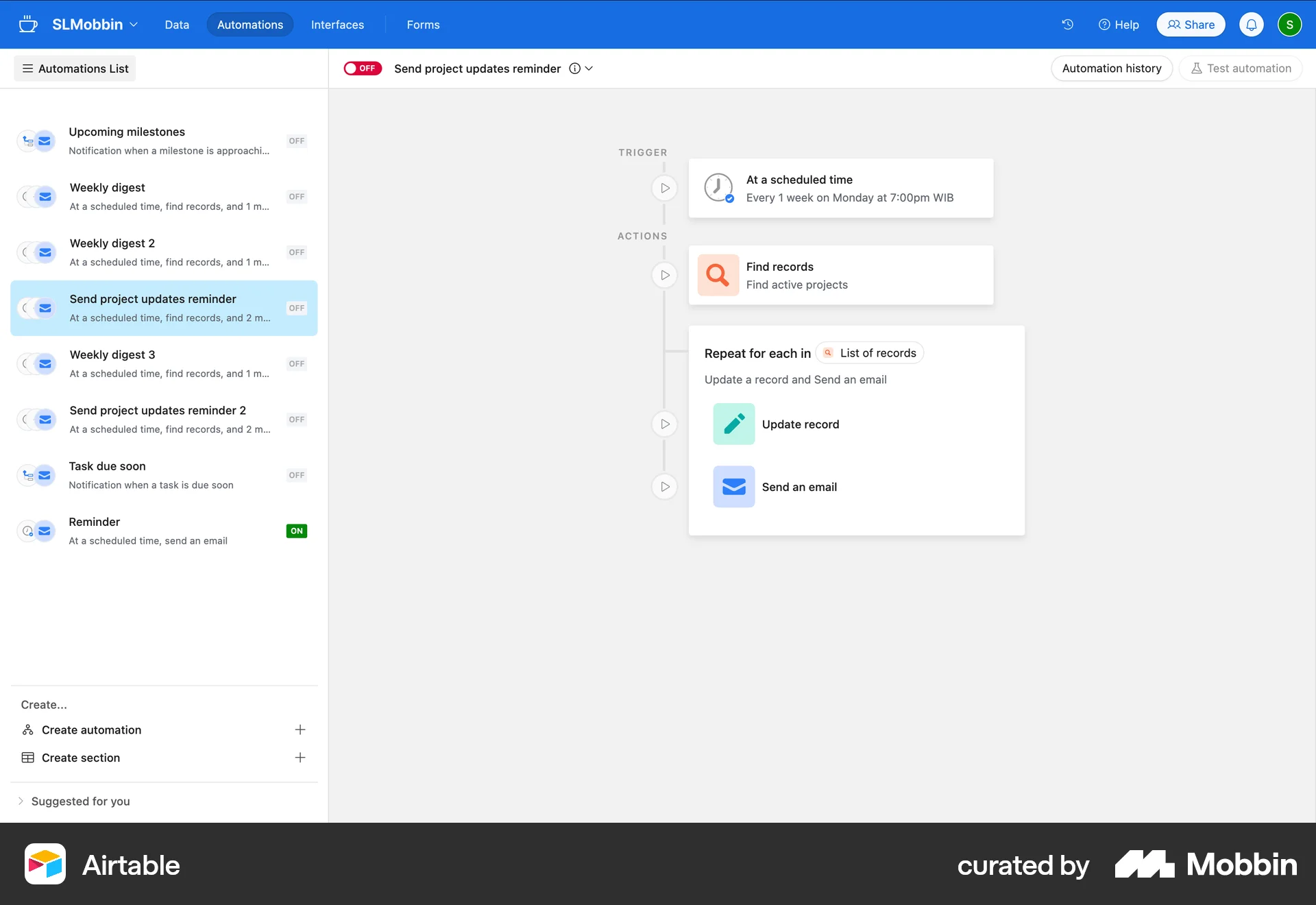 Airtable Web Internal Tool screen