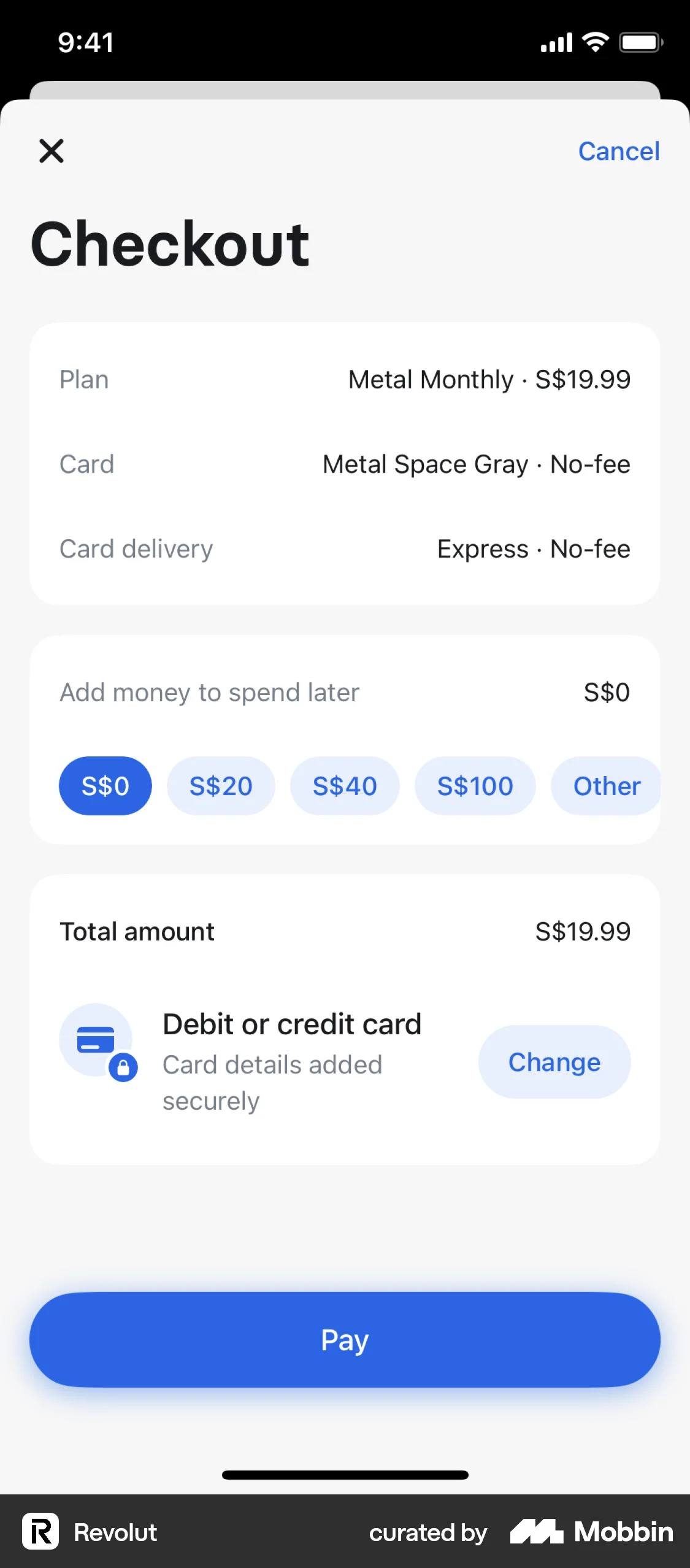 Revolut screen