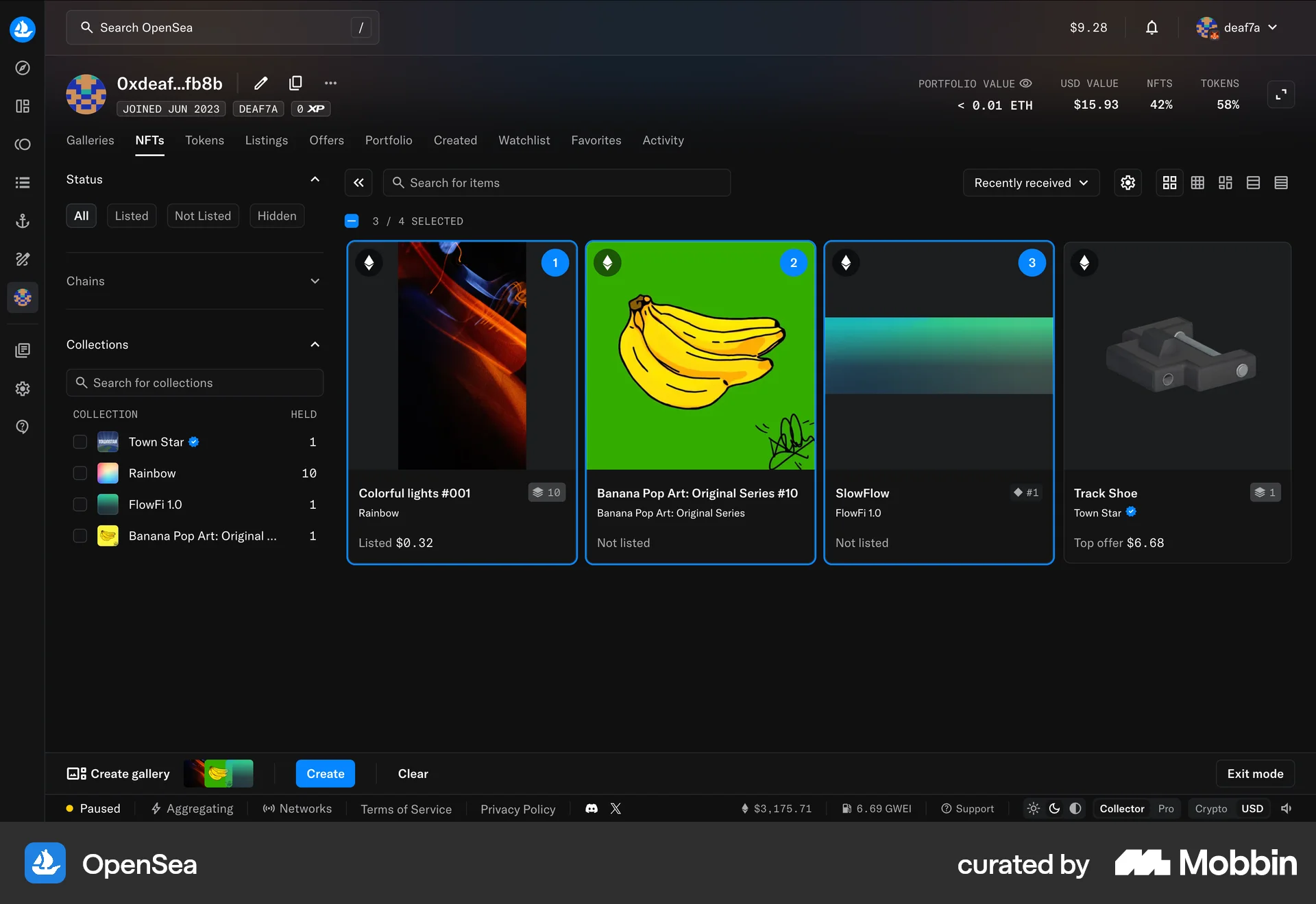 OpenSea Web Select screen