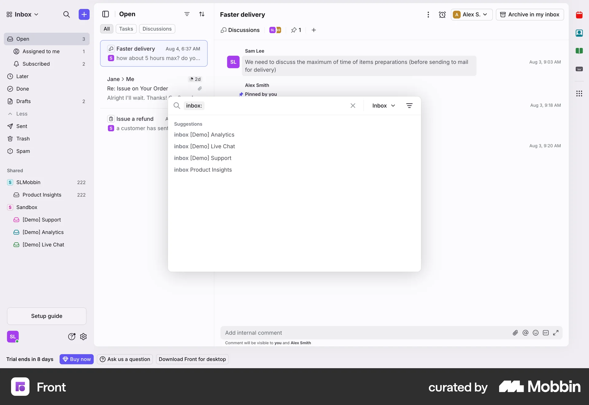 Front Web Search screen