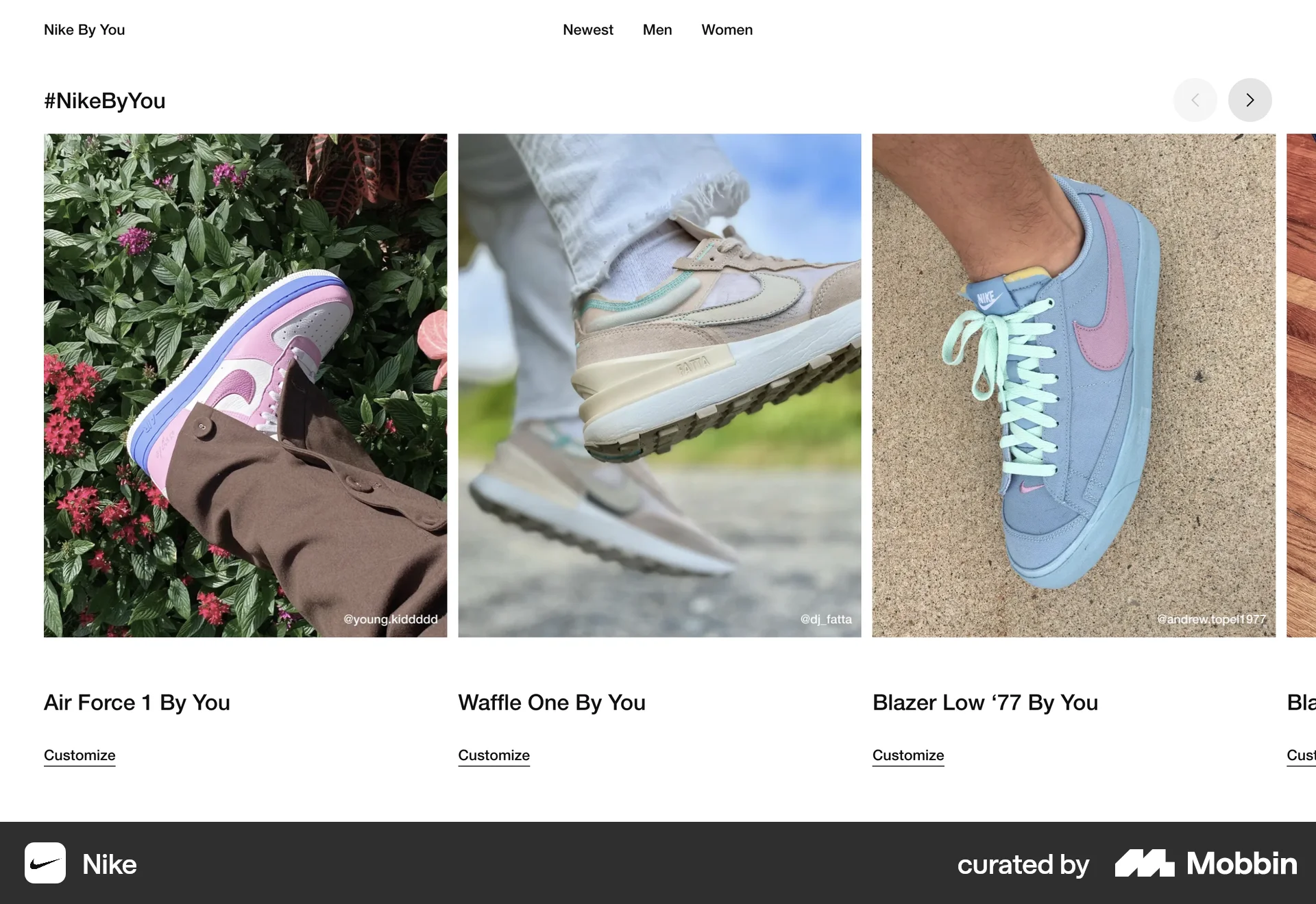 Nike Web Misc screen