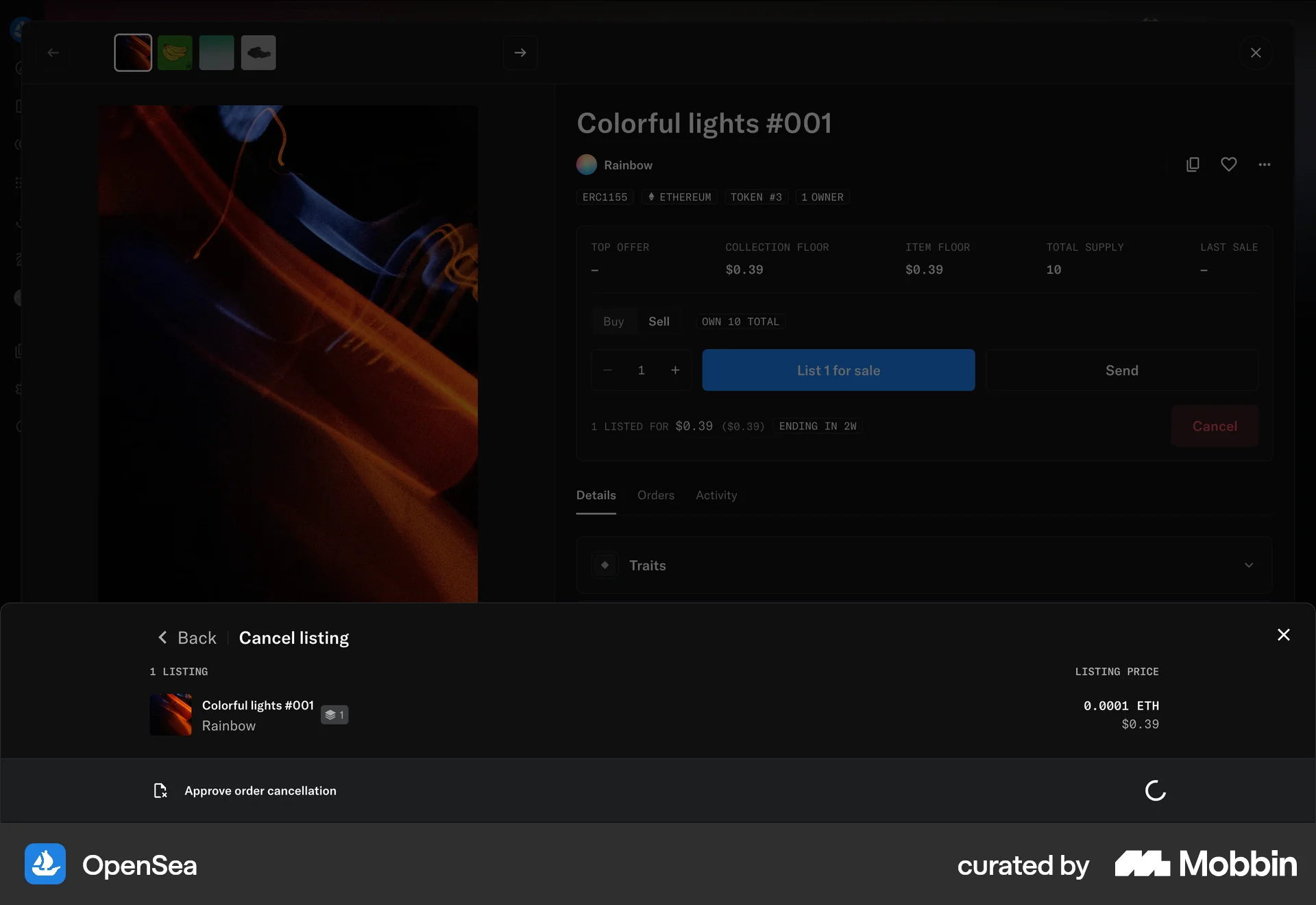 OpenSea Web Loading screen