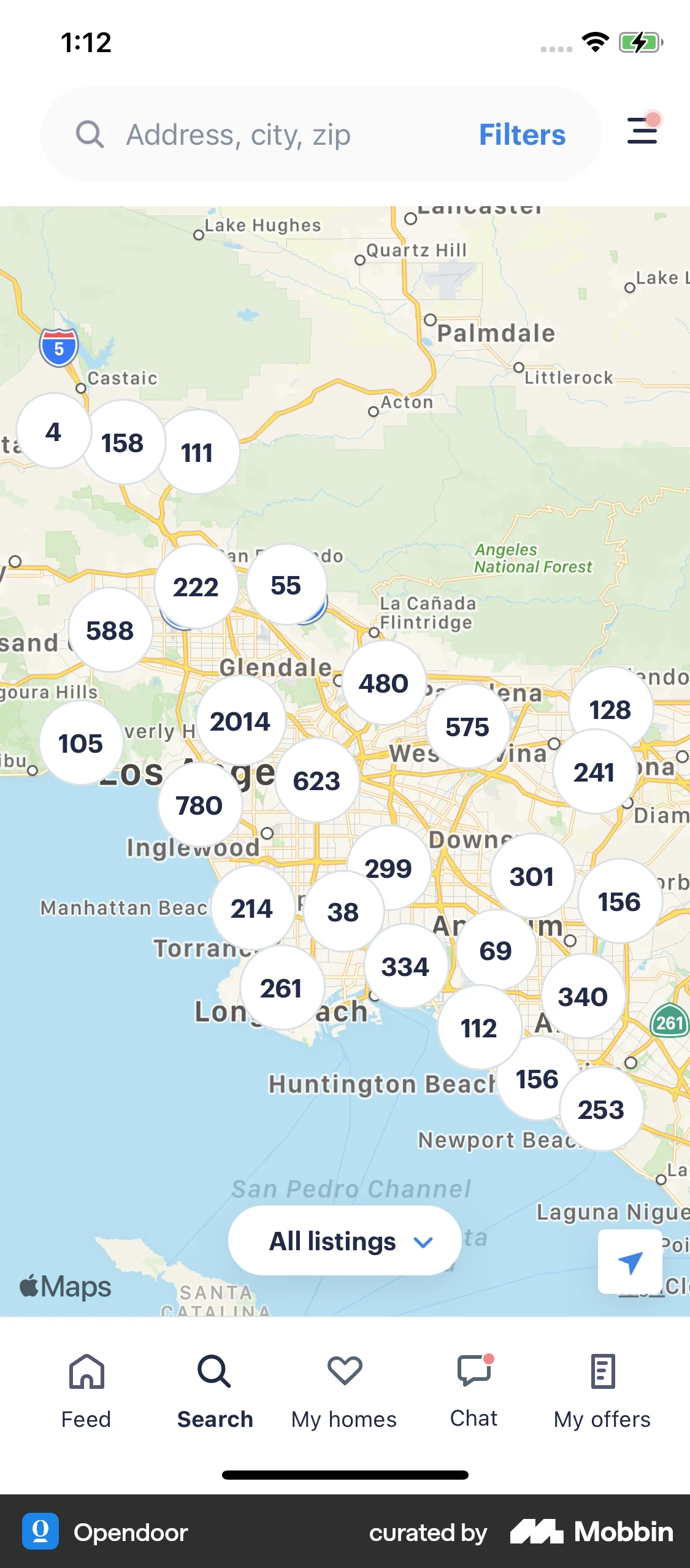 Opendoor iOS Real Estate App screen