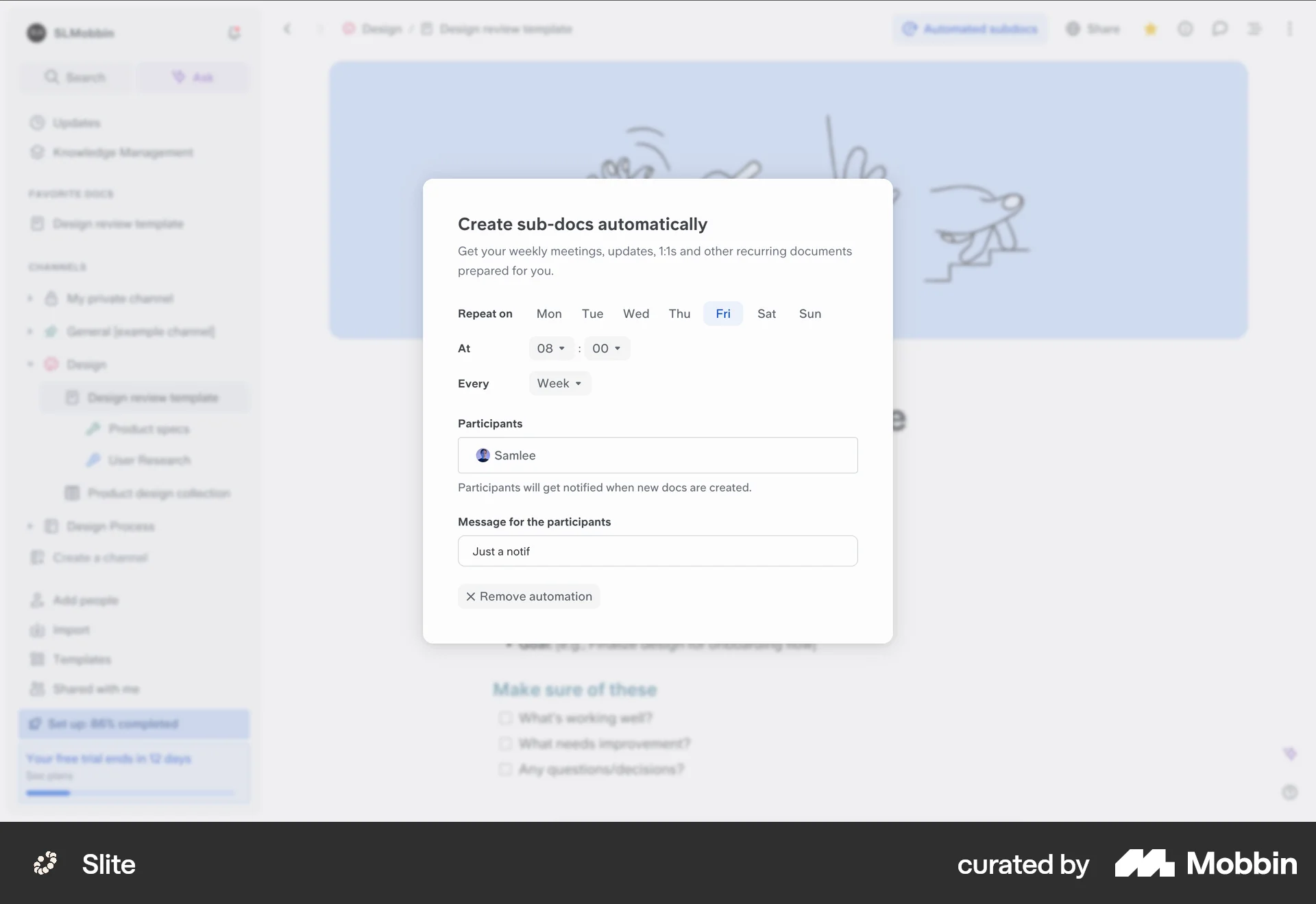 Slite Web Emails & Messages screen