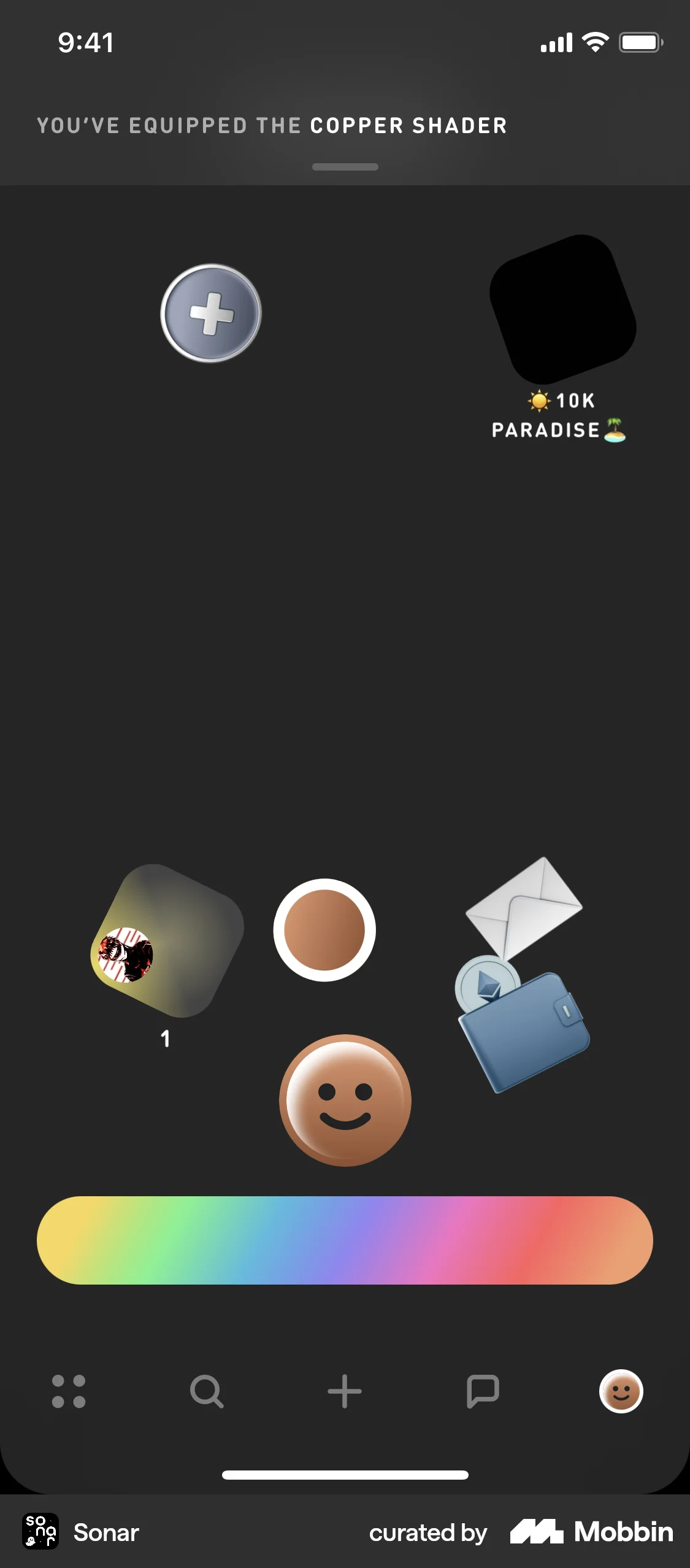 Sonar iOS My Account & Profile screen