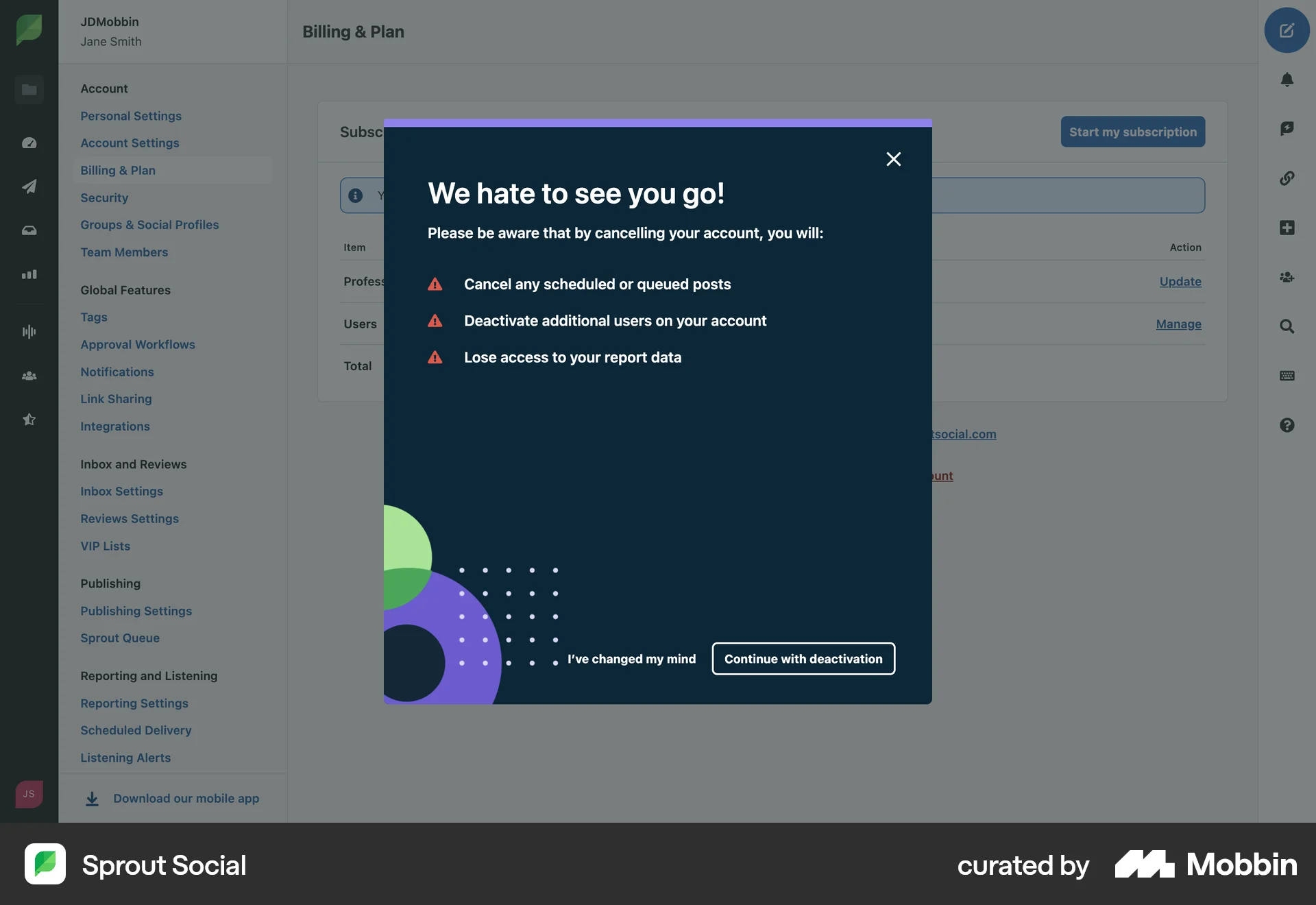 Sprout Social screen