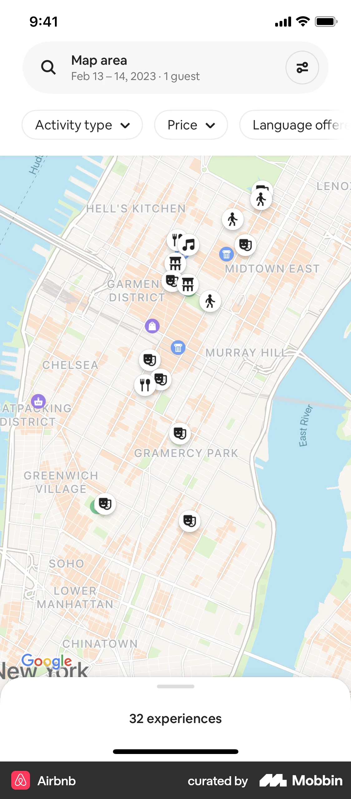 Airbnb iOS Real Estate App screen