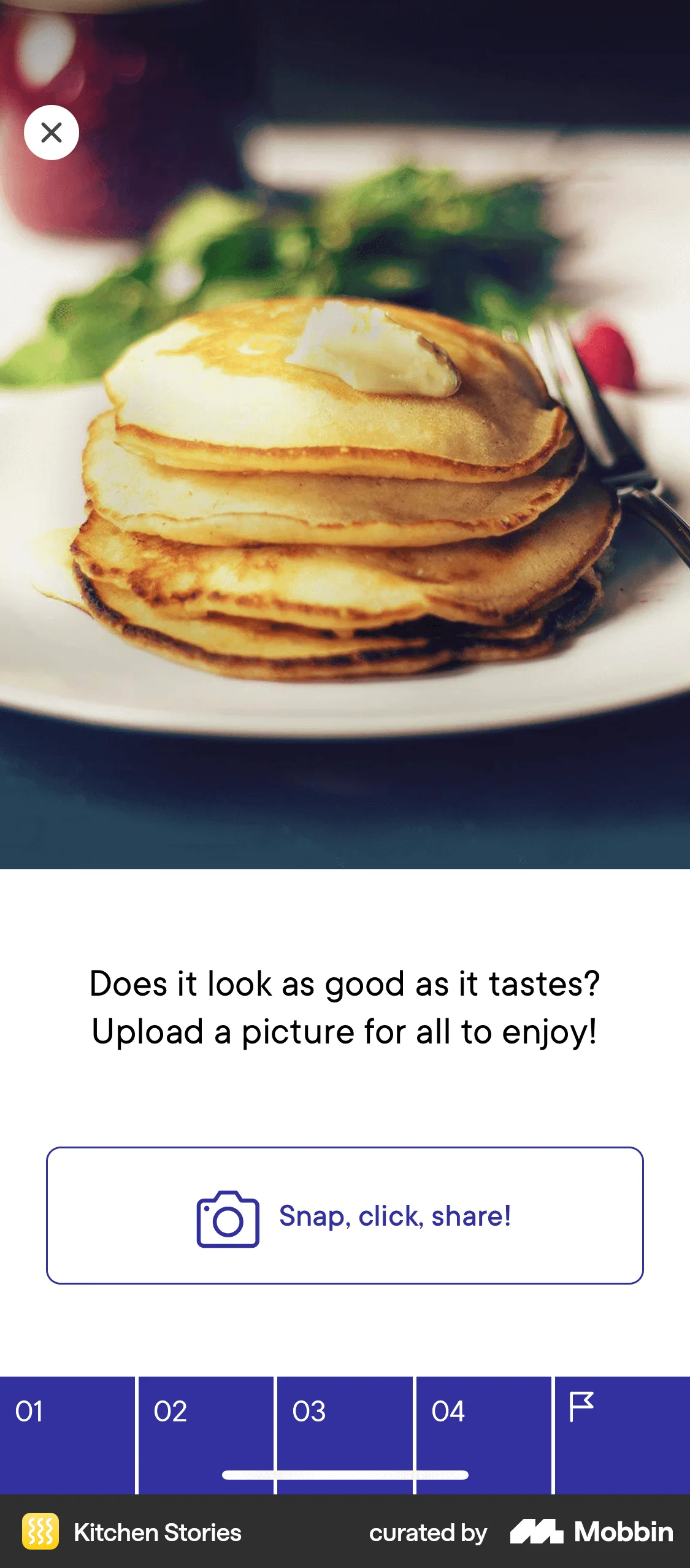 Kitchen Stories iOS Recipe Detail screen