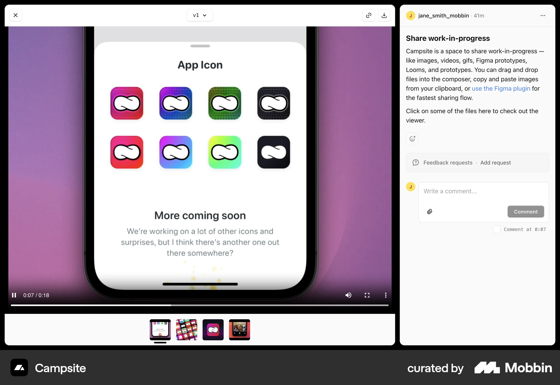 Campsite Web Post Detail screen