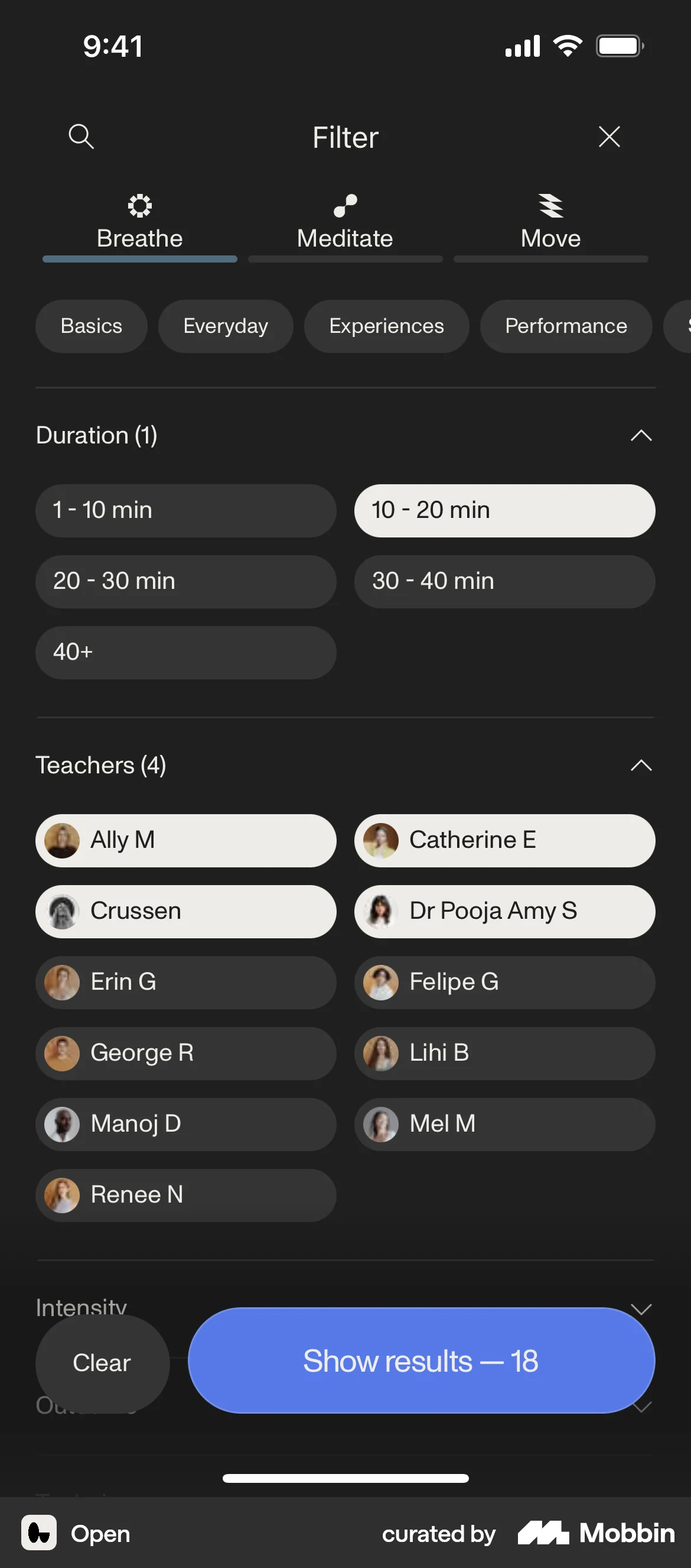 Open iOS screen containing Full-Screen Overlay UI element