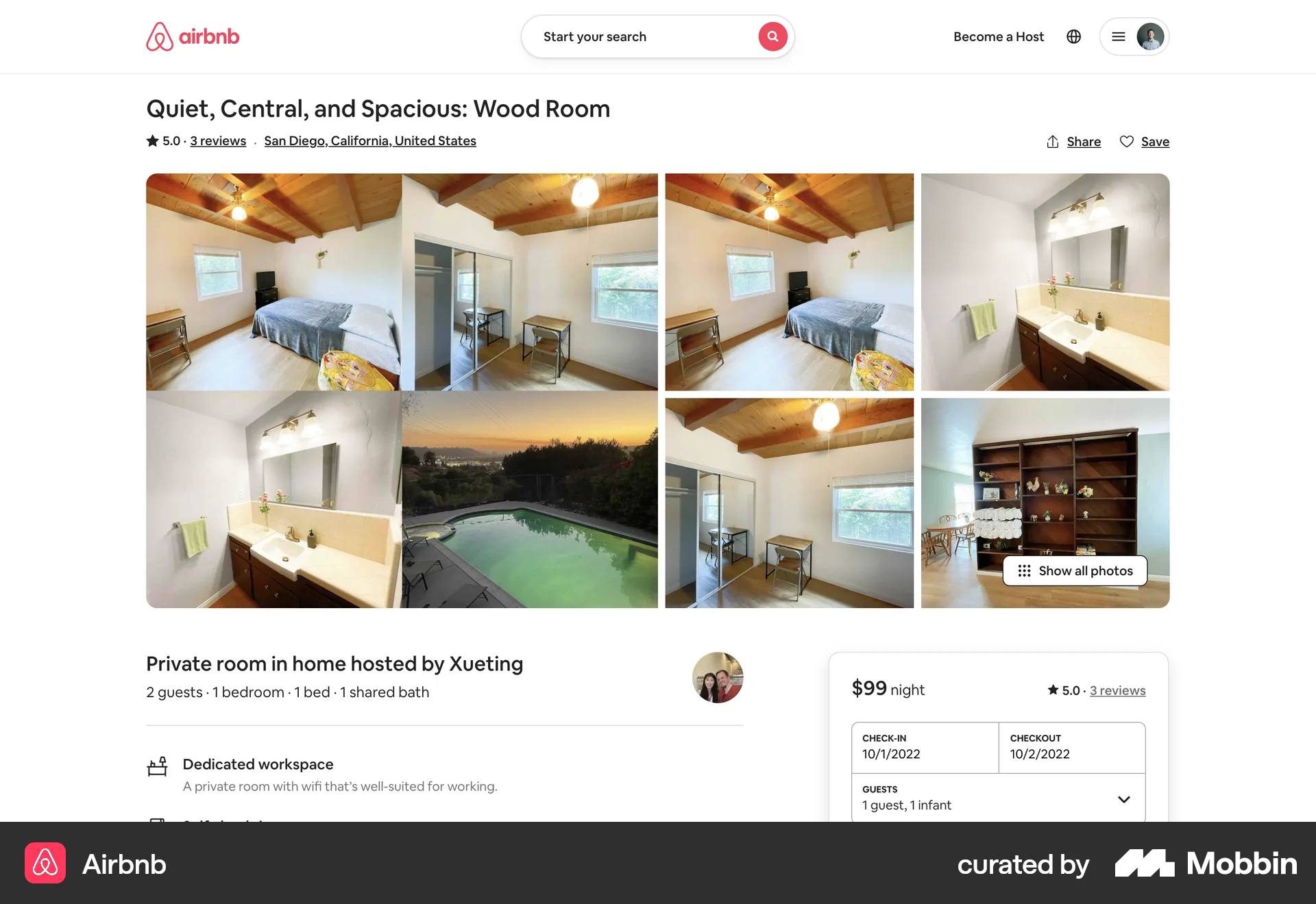 Airbnb Web Real Estate App screen